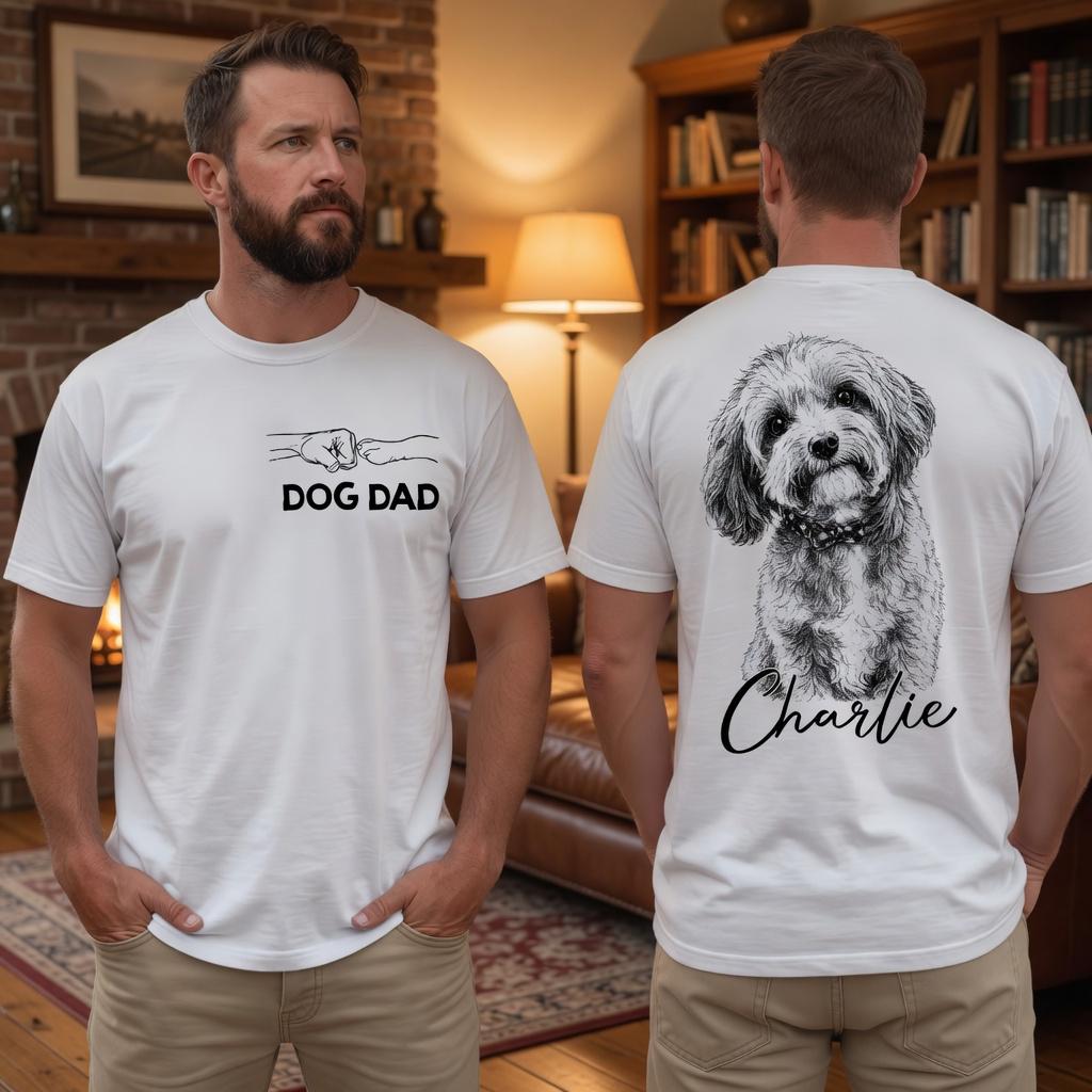 Personalized Dog Dad Custom Pet Photo Name Father Day Fathers Day American Dog Dads Pet Lover Humor (1)