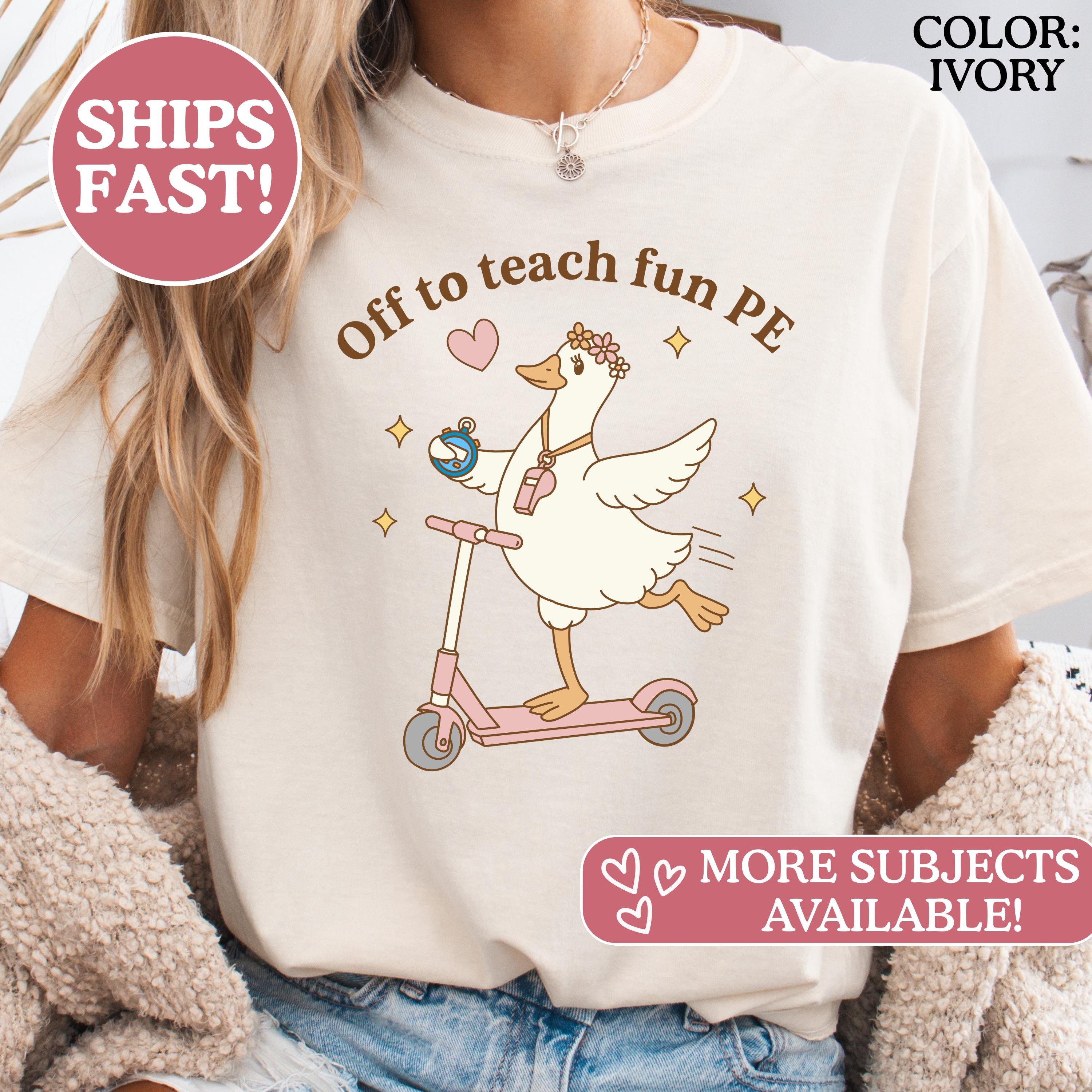 Comfort Colors Pe Teacher Gym Squad Retro School Coach Tee Educator (1)