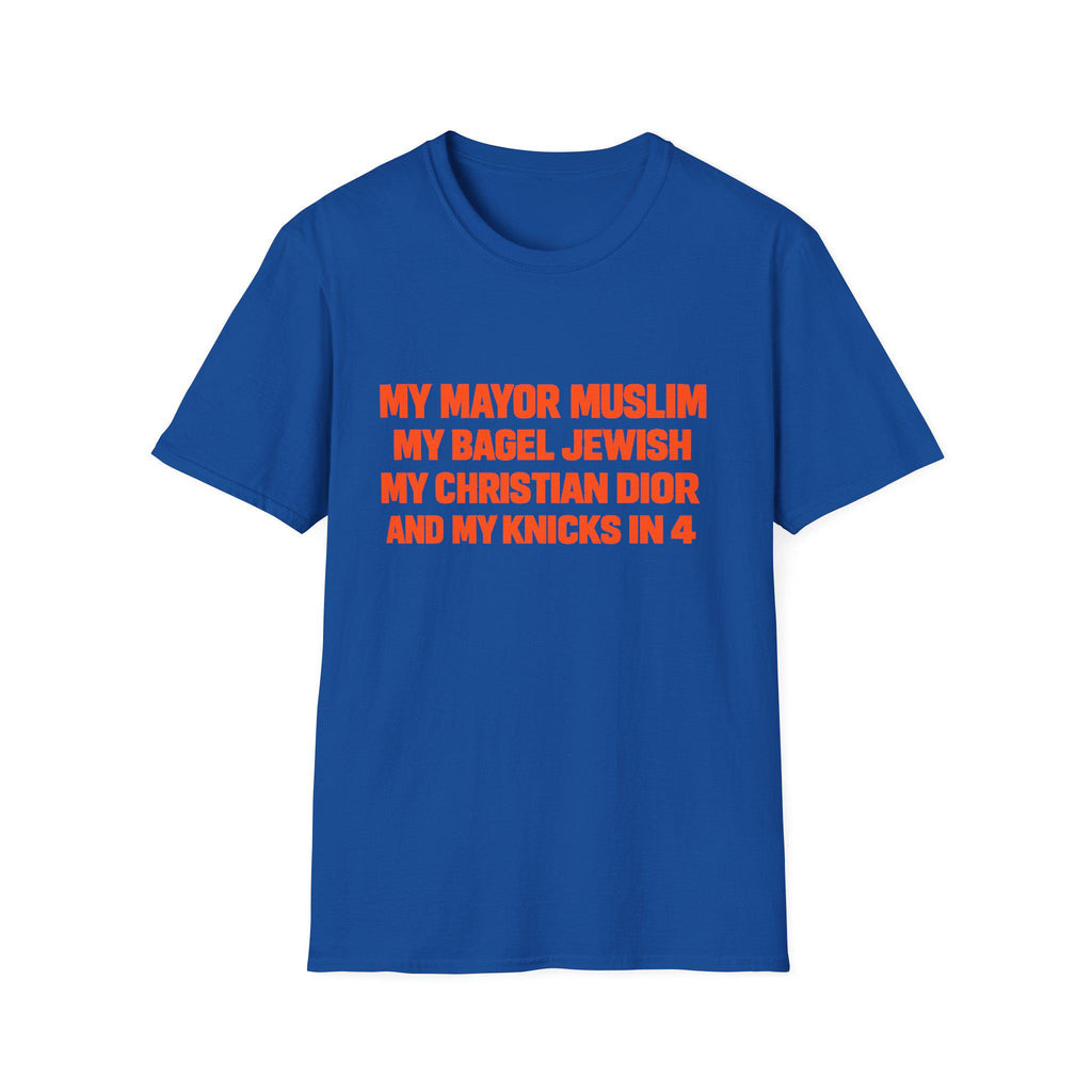 Knicks Four Tee Mayor Christian Bagel Saying York Finals Softstyle Blue Knicks Brunson (1)