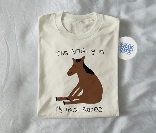 Actually First Rodeo Meme Horse Weird Rodeo Meme Silly Horse (1)