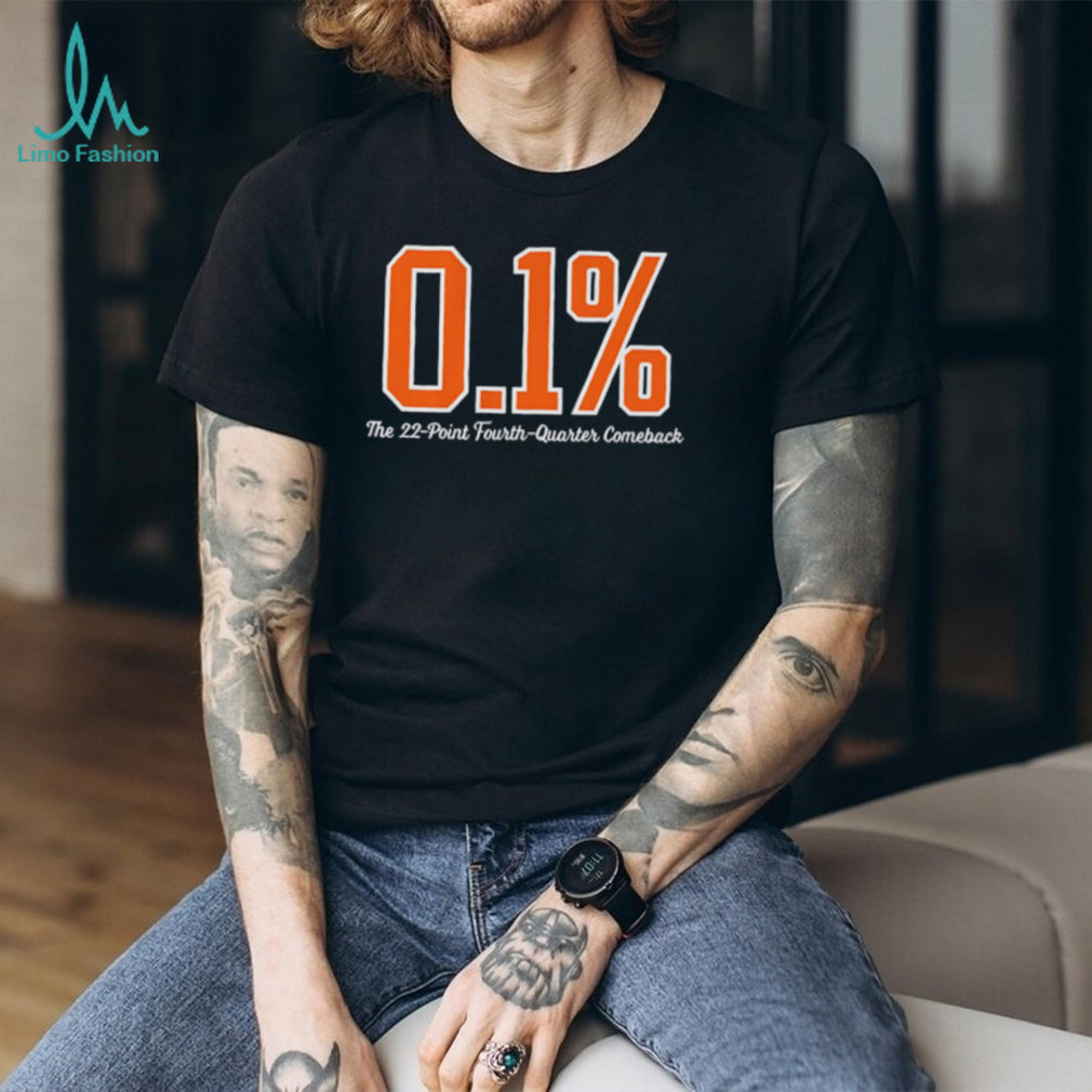 0.1 Percent The 22 Point Fourth Quarter Comeback T Shirt