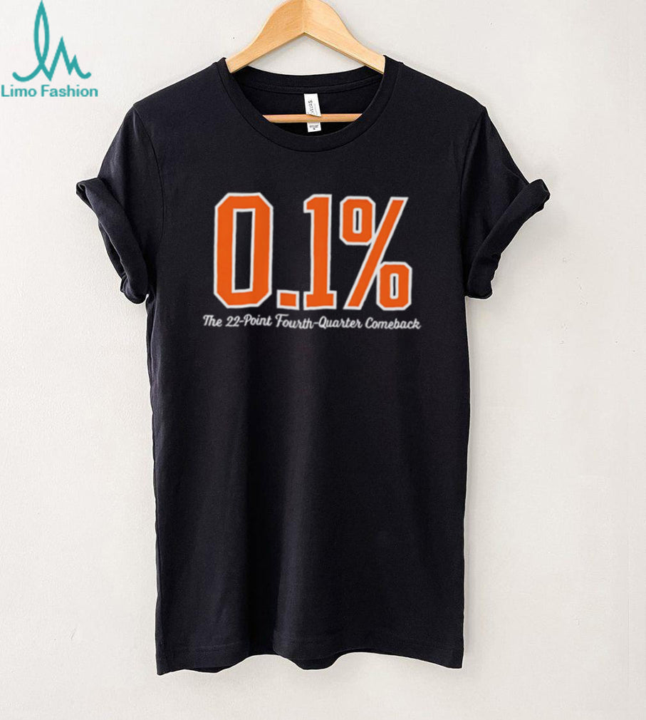 0.1 Percent The 22 Point Fourth Quarter Comeback T Shirt