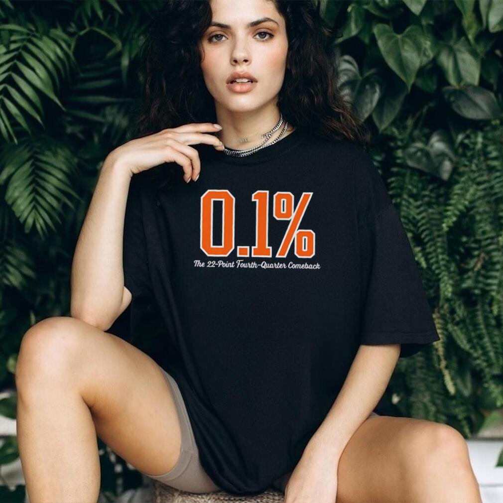 0.1 Percent The 22 Point Fourth Quarter Comeback T Shirt