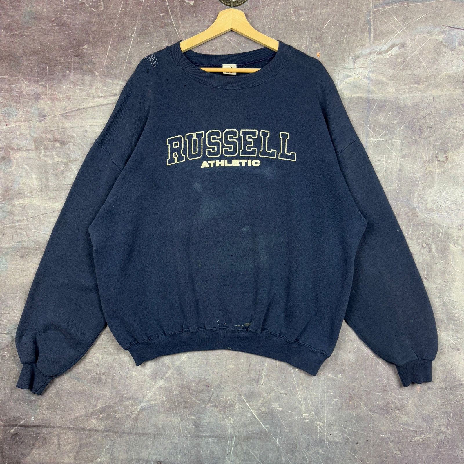 Vintage 90s Russell Athletic Repaired Xl 1238 T-Shirts, Hoodie, Sweatshirt