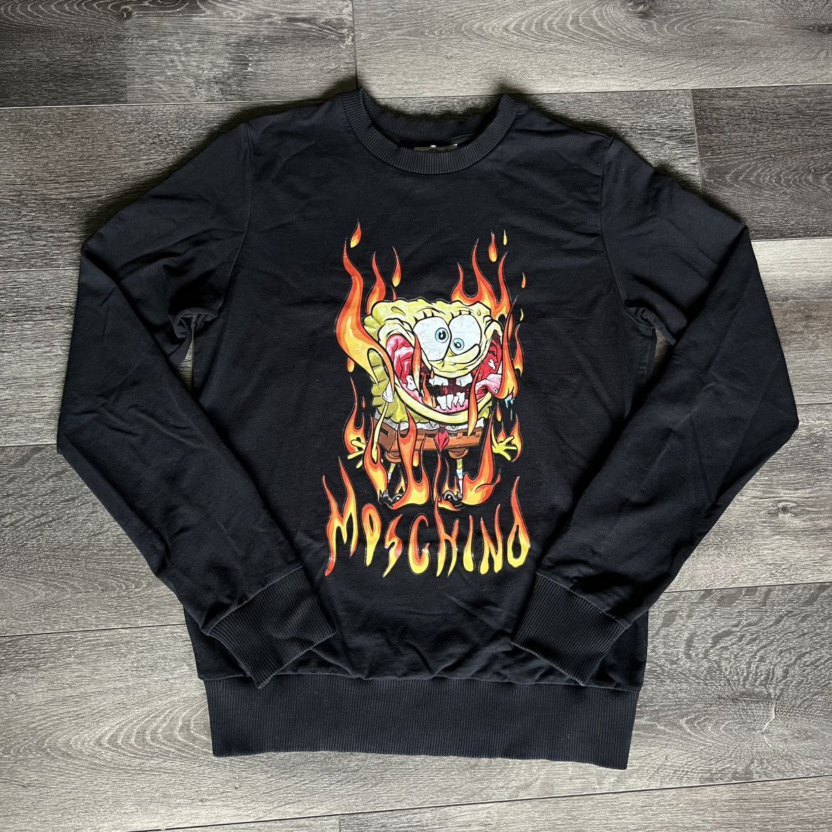 Moschino Teen Spongebob Flaming T-Shirts, Hoodie, Sweatshirt