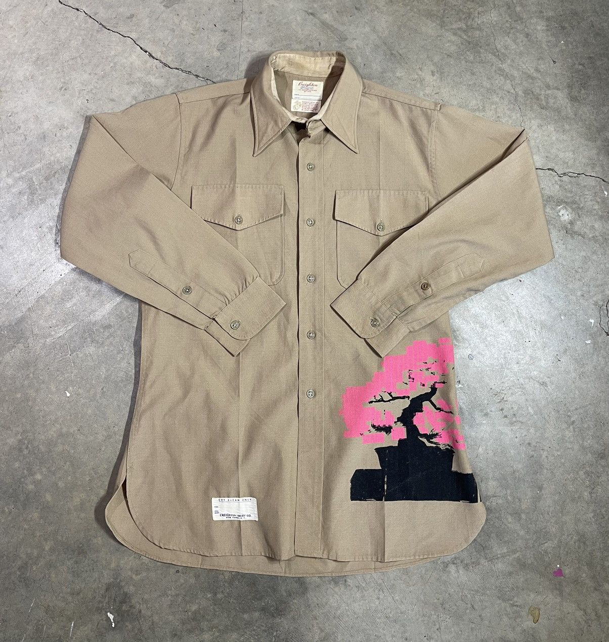 Handmade Sakura Screen Printed Shirt Hoodie, Sweatshirt | PodTeesHub.com