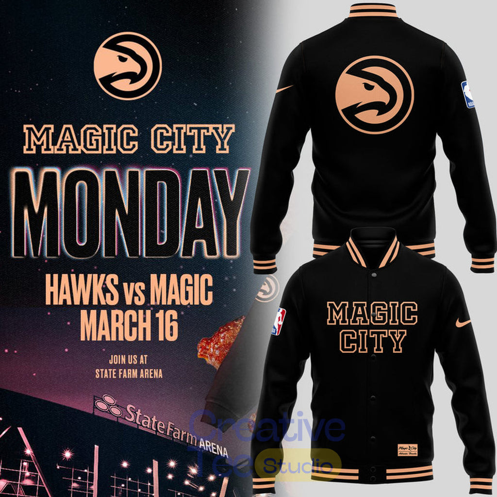 Atlanta Hawks 2026 Magic City “True To Atlanta” Special Baseball Jacket