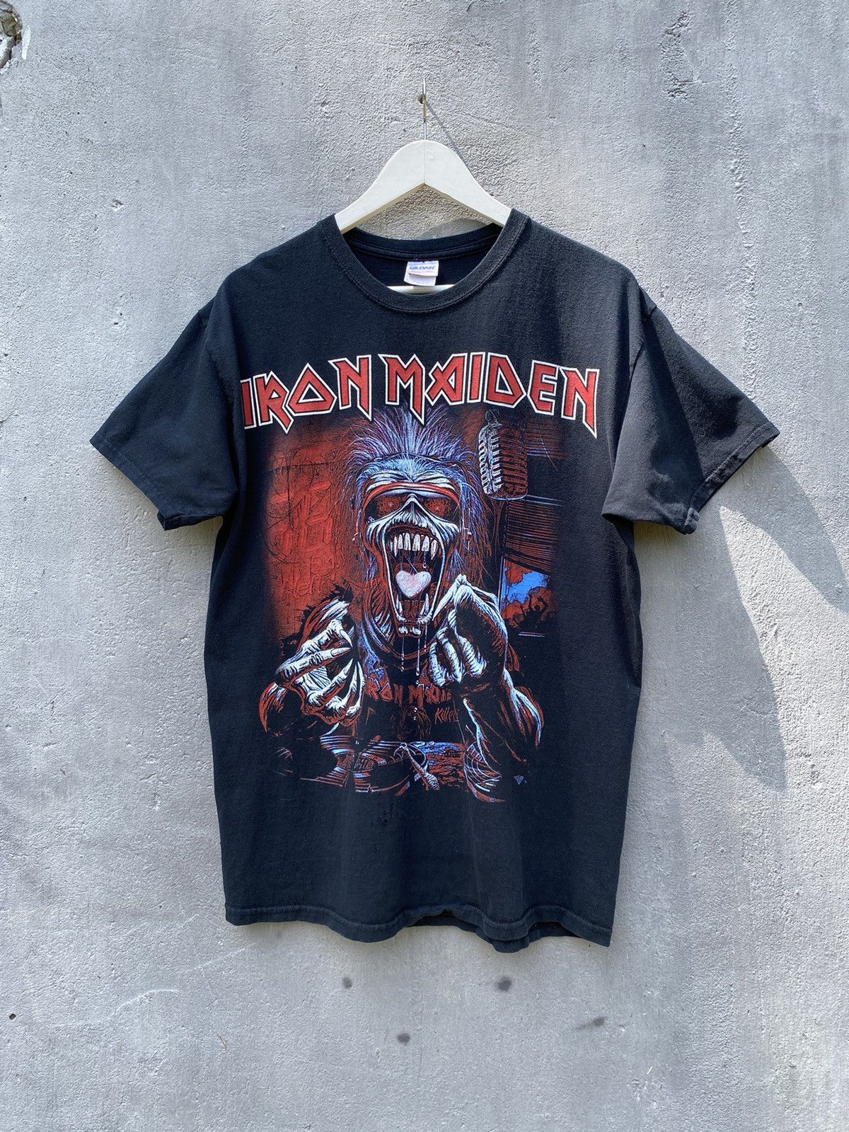 Vintage Iron Maiden Troopper Print Tee Hoodie, Sweatshirt | PodTeesHub.com