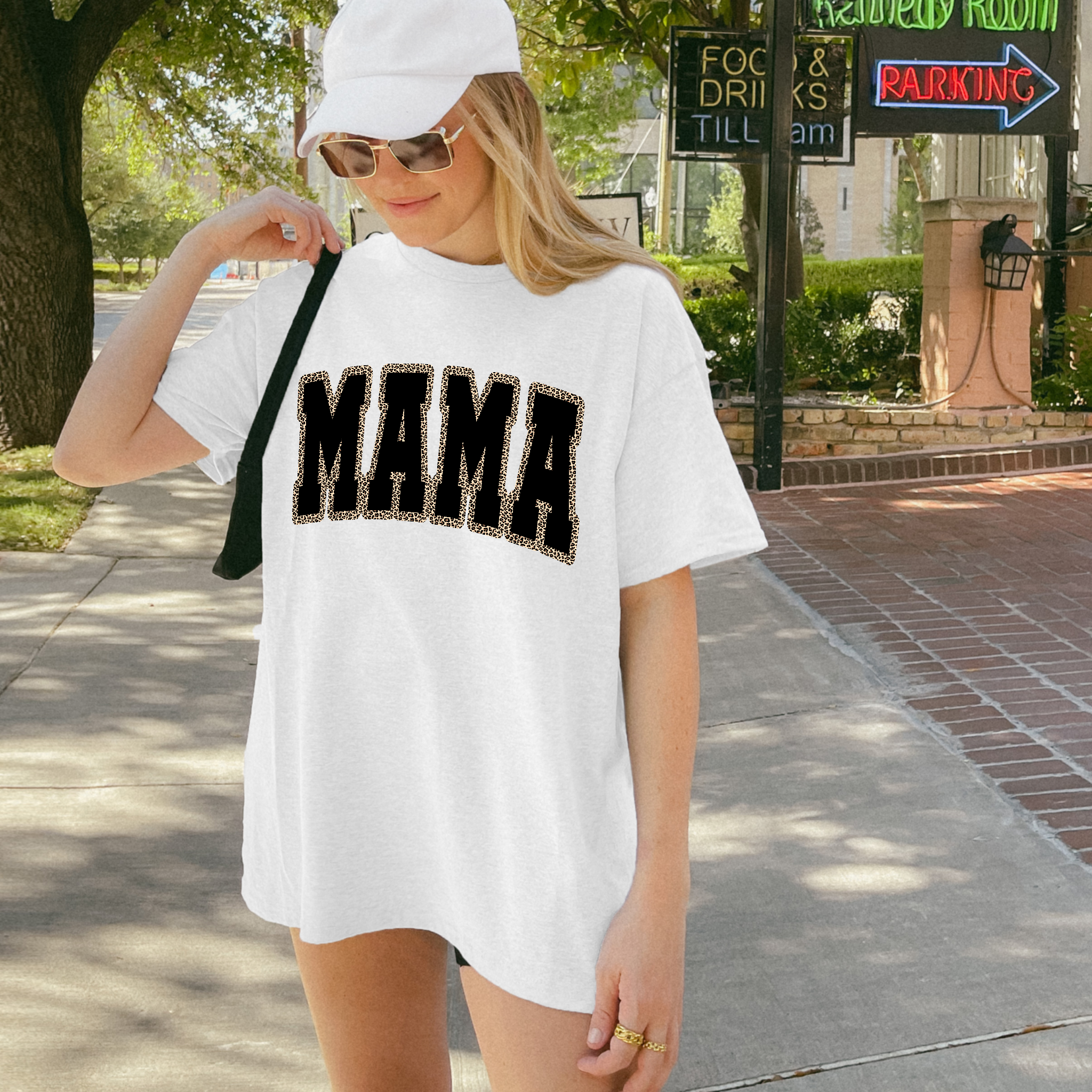Leopard Mama Comfort Color Graphic Tee Hoodie, Sweatshirt | PodTeesHub.com