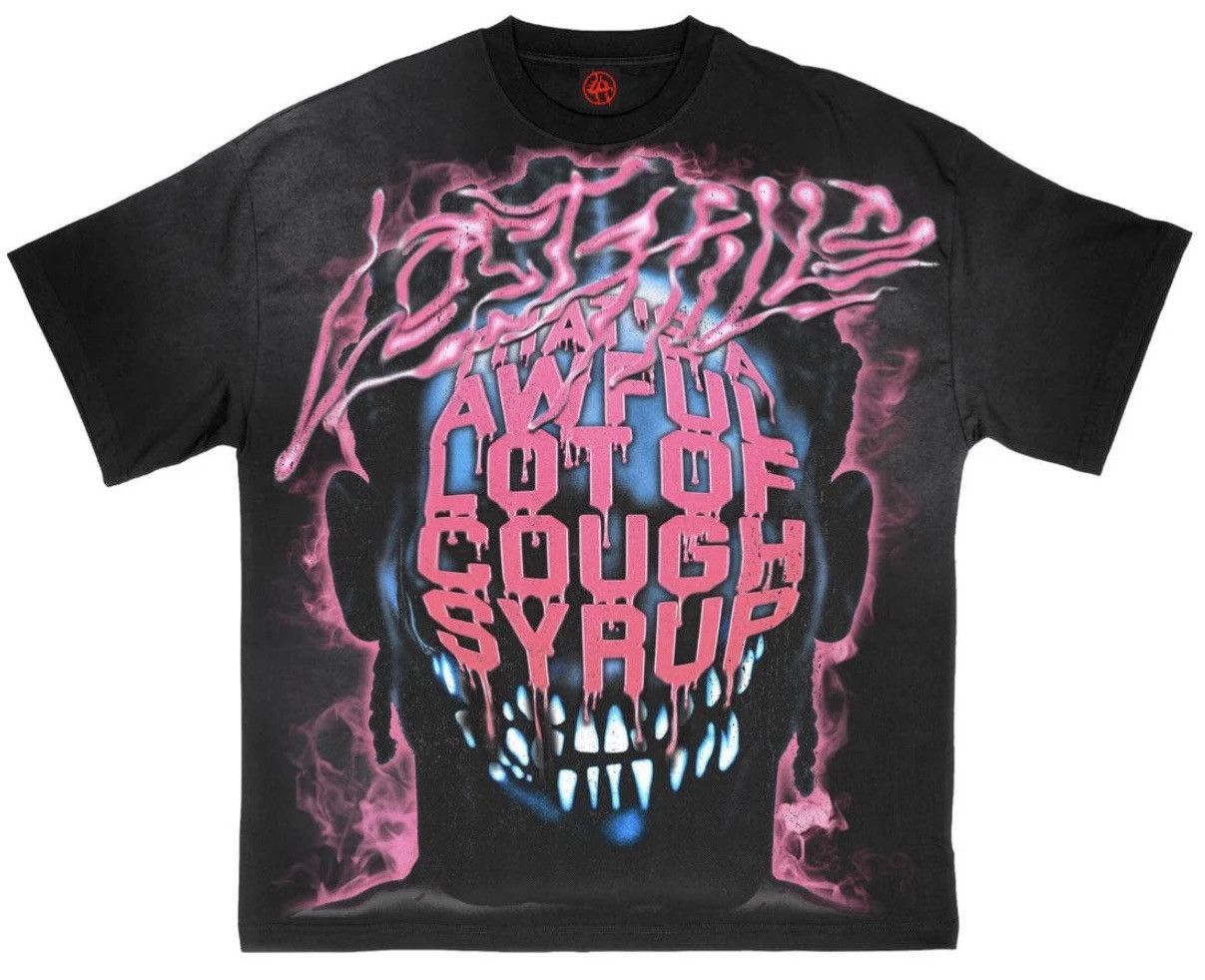 Awful Lot Of Cough Syrupxlawful Lot Of Cough Syrup X Lost Hills Black Graphic Tee Xl Hoodie, Sweatshirt | PodTeesHub.com