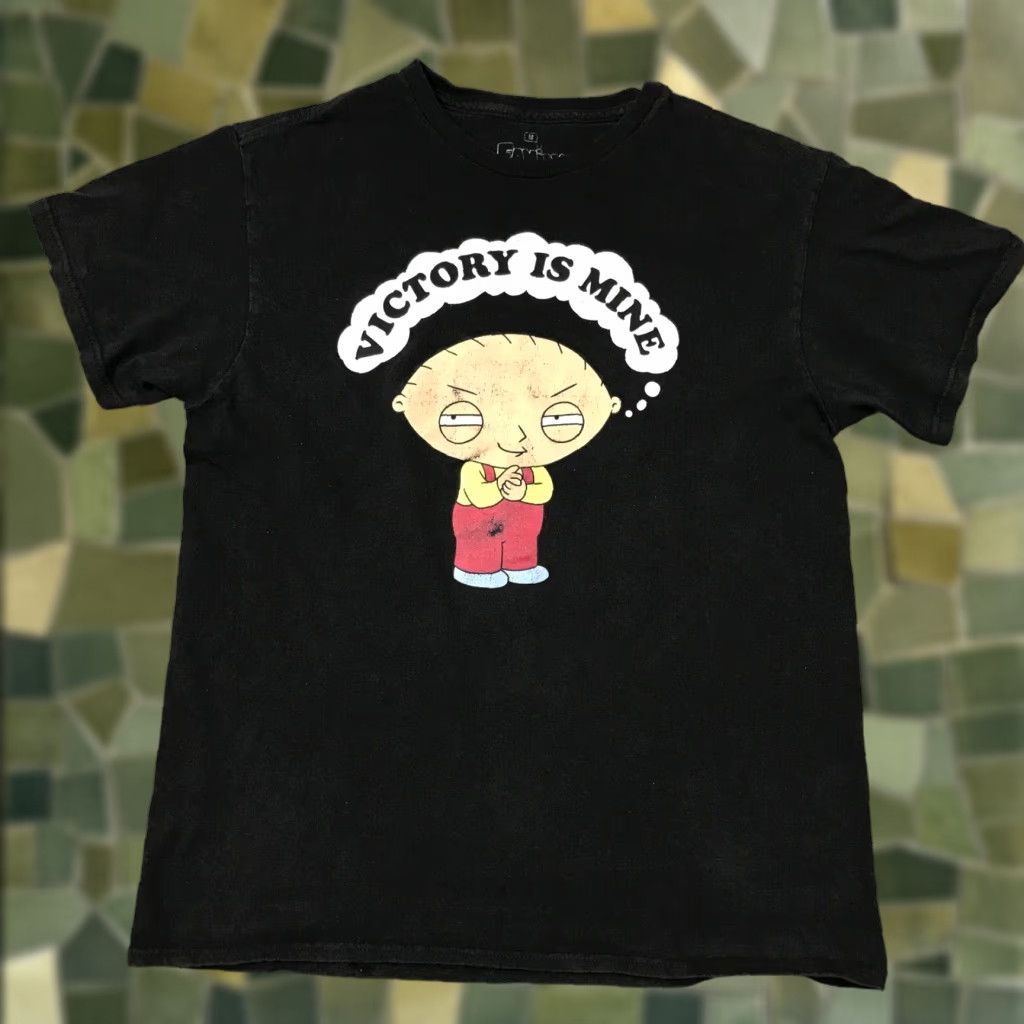 Griffin Family Guy Shirt Mens Medium Black Stewie Griffin Victory Is Mine Graphic Tee Hoodie, Sweatshirt | PodTeesHub.com