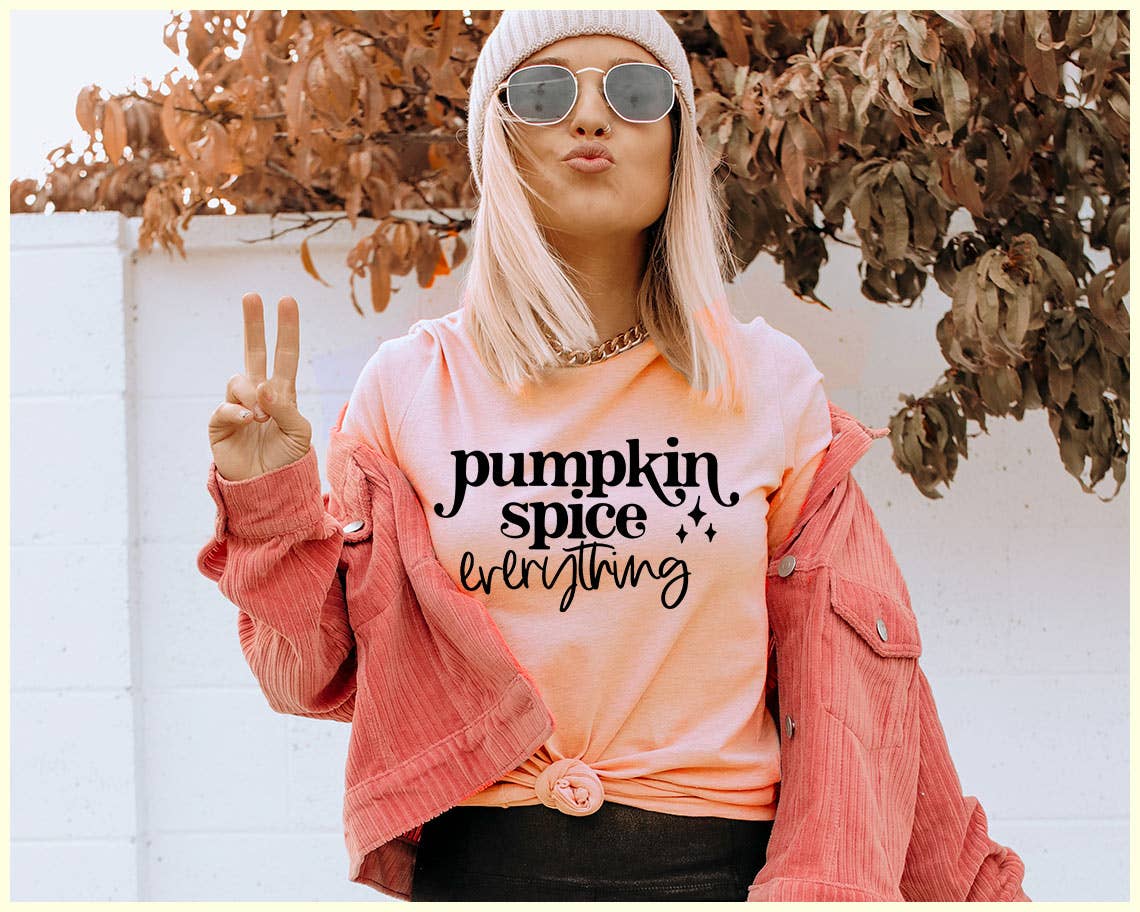 Pumpkin Spice Everything - Cute Fall Thanksgiving Shirt Hoodie, Sweatshirt | PodTeesHub.com