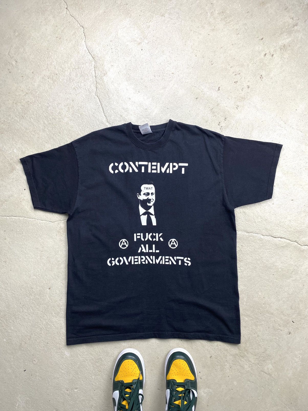 Band Tees Vintage Contempt Fuck All Governments Punk T Shirt Hoodie, Sweatshirt | PodTeesHub.com