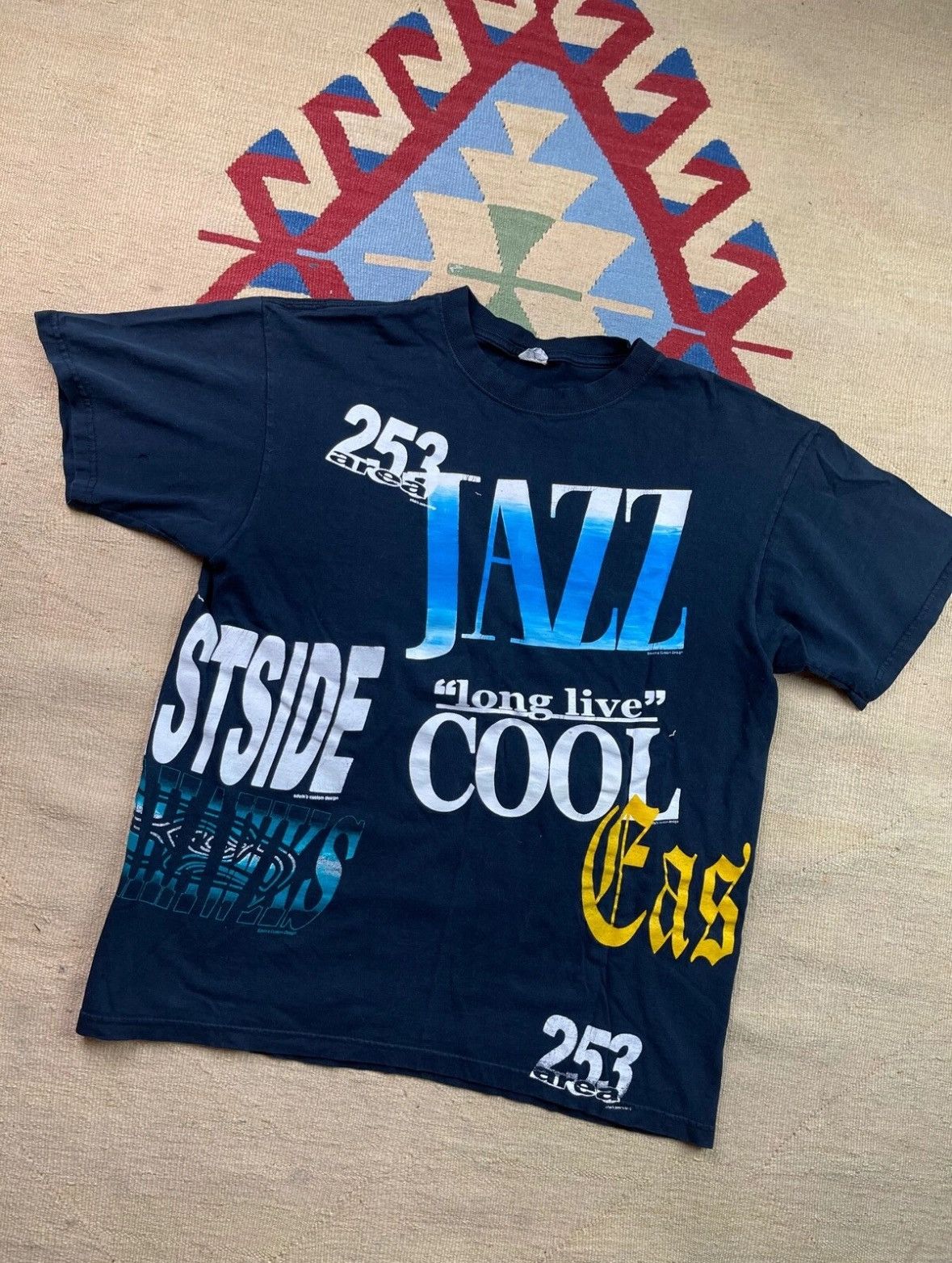 Vintage Experimental Test Print Tee Jazz Seattle Graphic Collision Hoodie, Sweatshirt | PodTeesHub.com