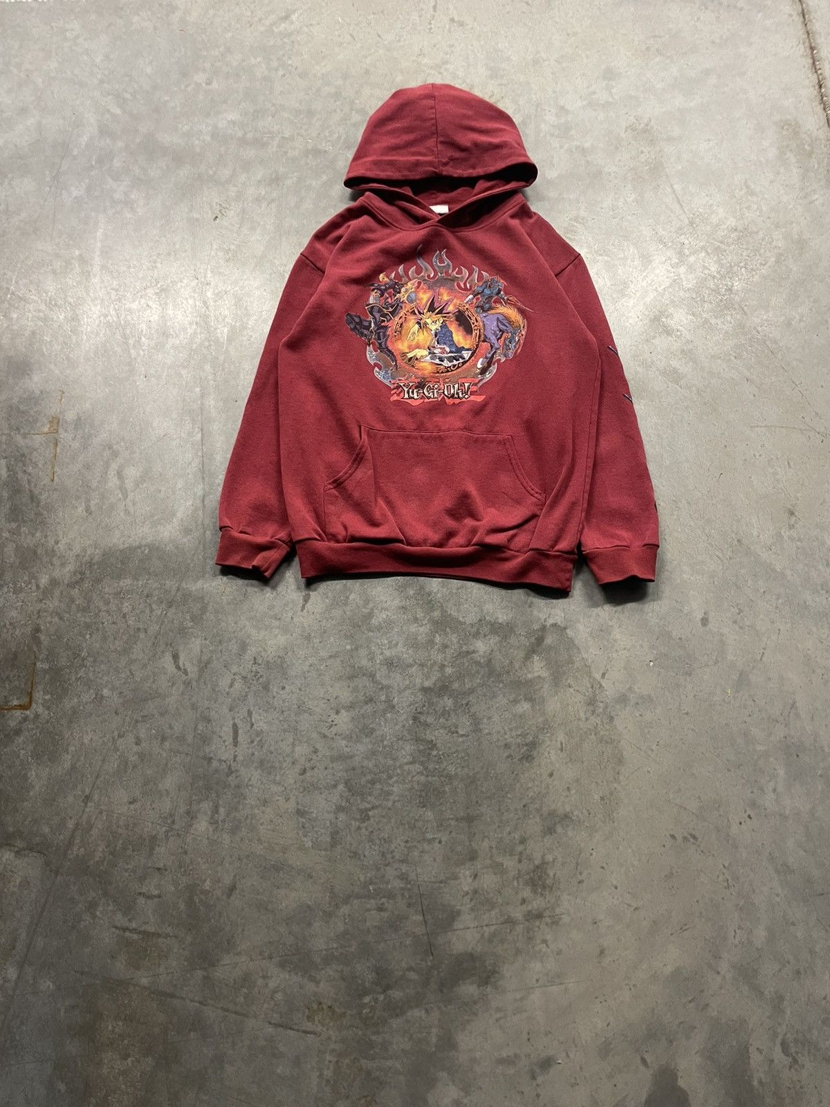 Vintage Y2k Yu Gi Oh Flame Hoodie T-Shirts, Sweatshirt | PodTeesHub.com