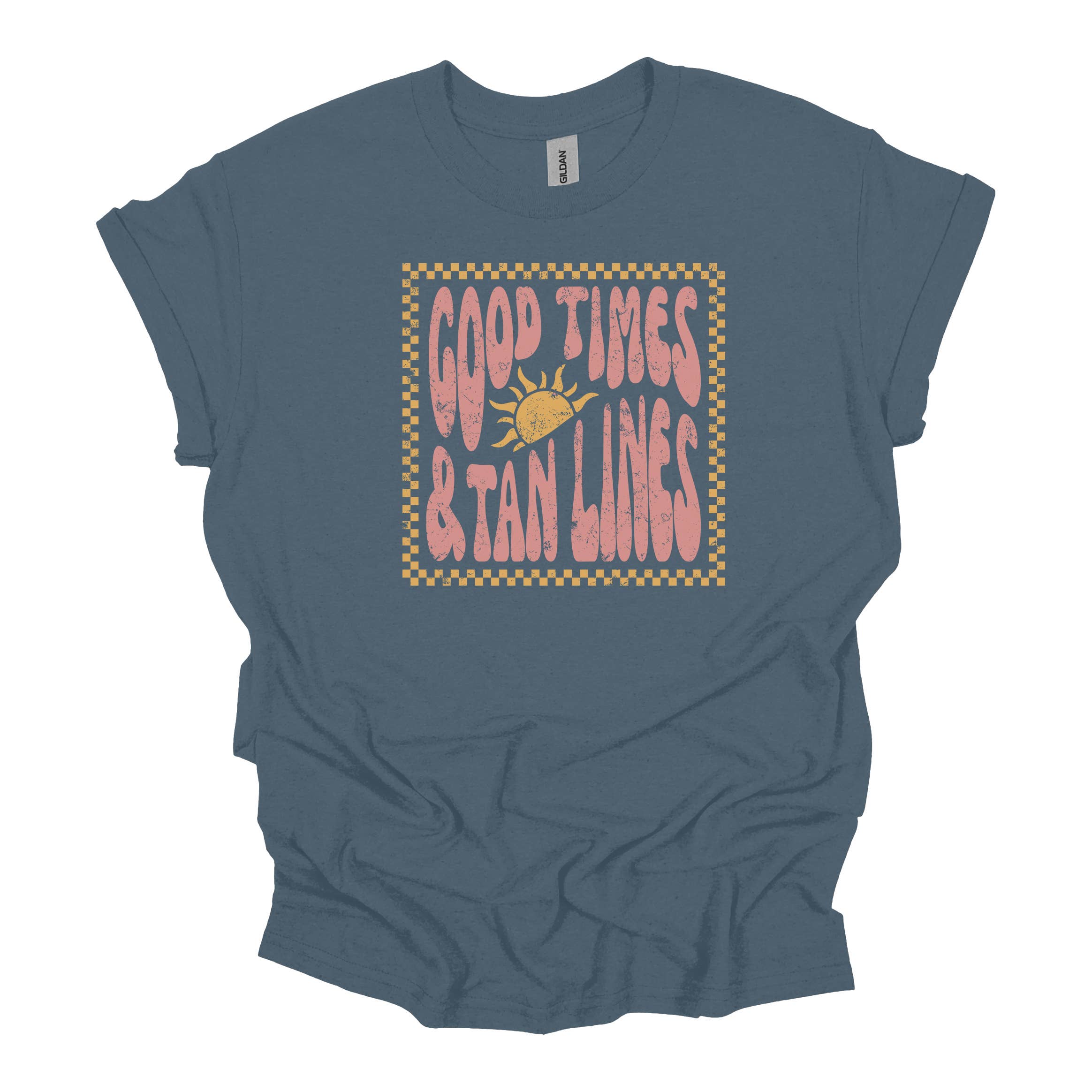 Good Times Tan Lines Washed Tee Hoodie, Sweatshirt | PodTeesHub.com
