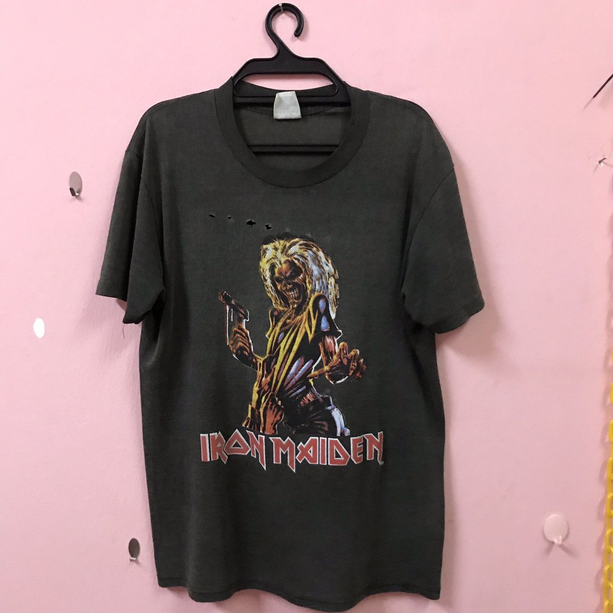 Iron Maiden X Vintage World Tour Iron Maiden Vintage T Shirt Hoodie, Sweatshirt | PodTeesHub.com