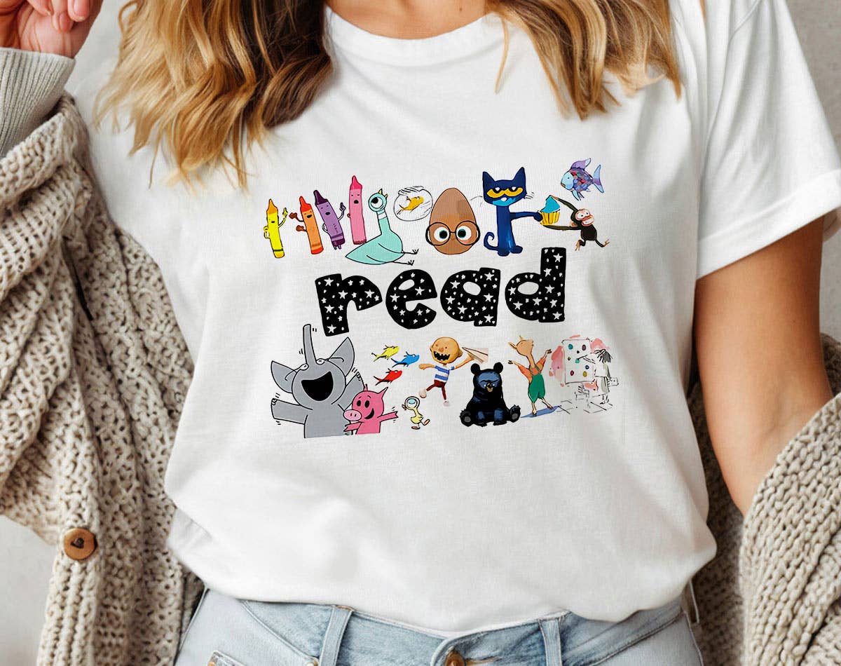 Read Kids Book Character - Back To School Teacher T-Shirt Hoodie, Sweatshirt | PodTeesHub.com