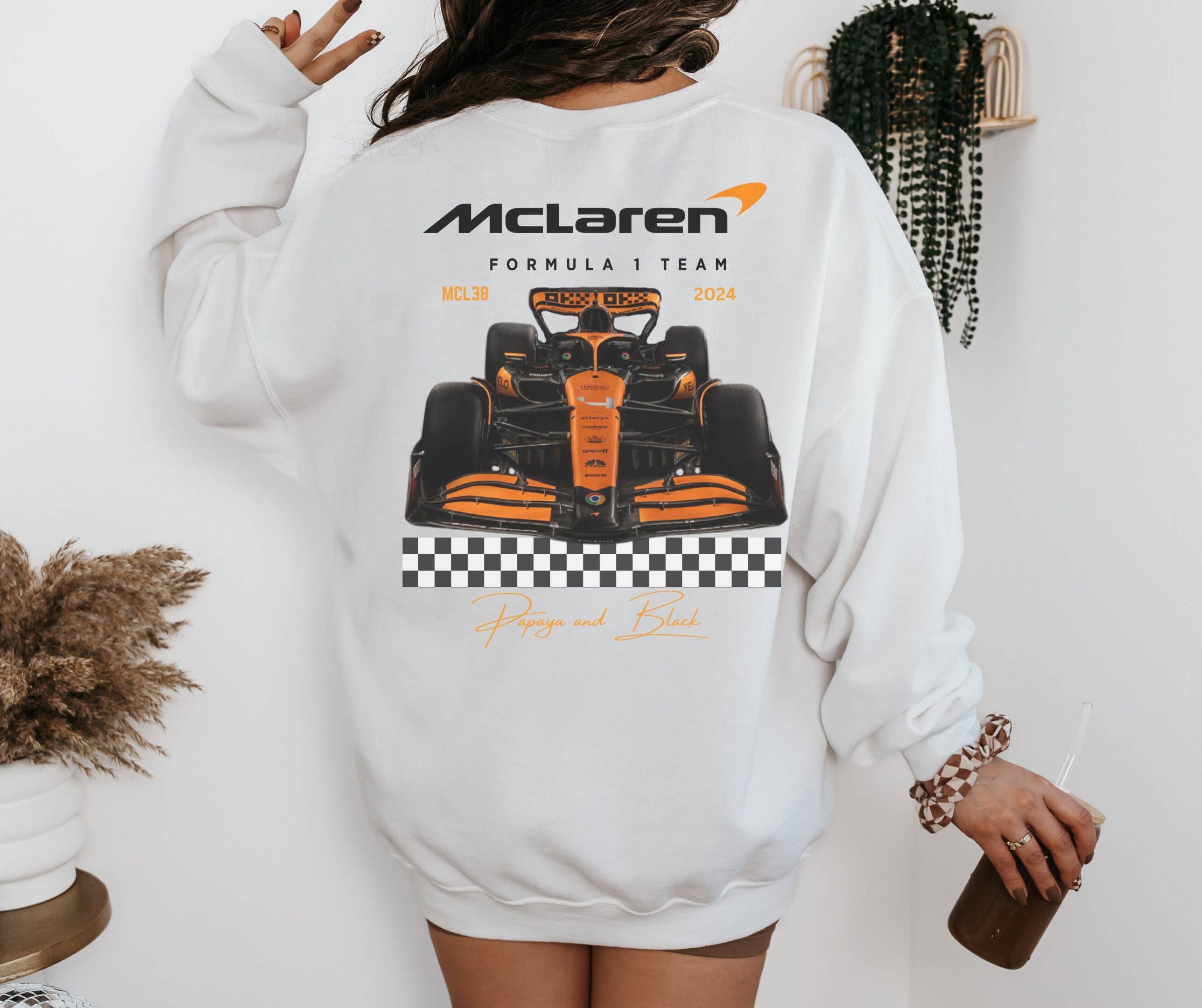 Mclaren 2024 Formula One Crewneck Sweatshirt - F1 Inspired T-Shirts, Hoodie | PodTeesHub.com