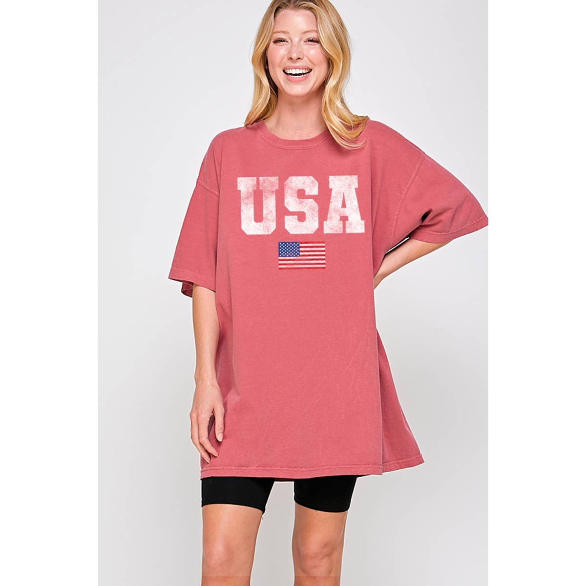 USA Graphic Oversized Tee Hoodie, Sweatshirt | PodTeesHub.com