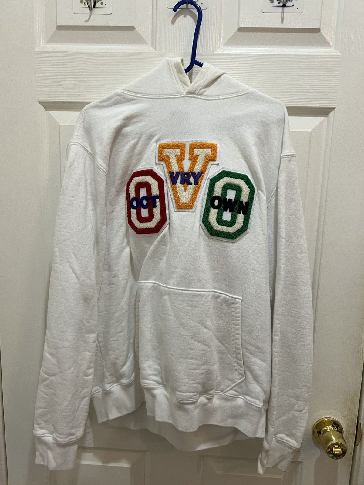 October S Very Own Ovo Octobers Very Own Drake White Chenille Hoodie Sz L T-Shirts, Sweatshirt | PodTeesHub.com