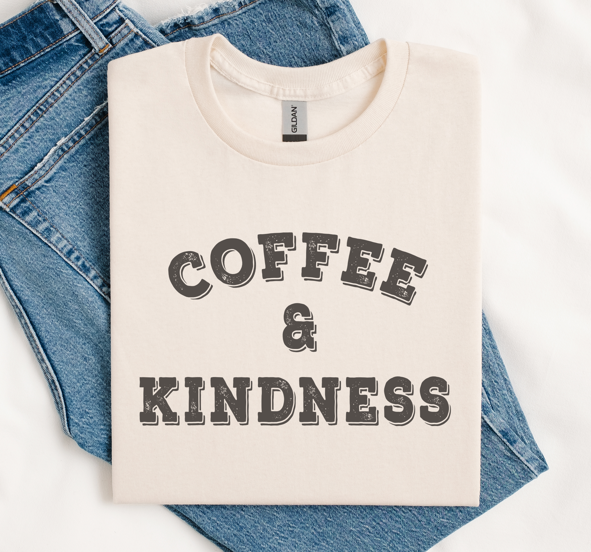 Coffee & Kindness Shirt, Coffee Gift Tee, Soft Gildan Hoodie, Sweatshirt | PodTeesHub.com