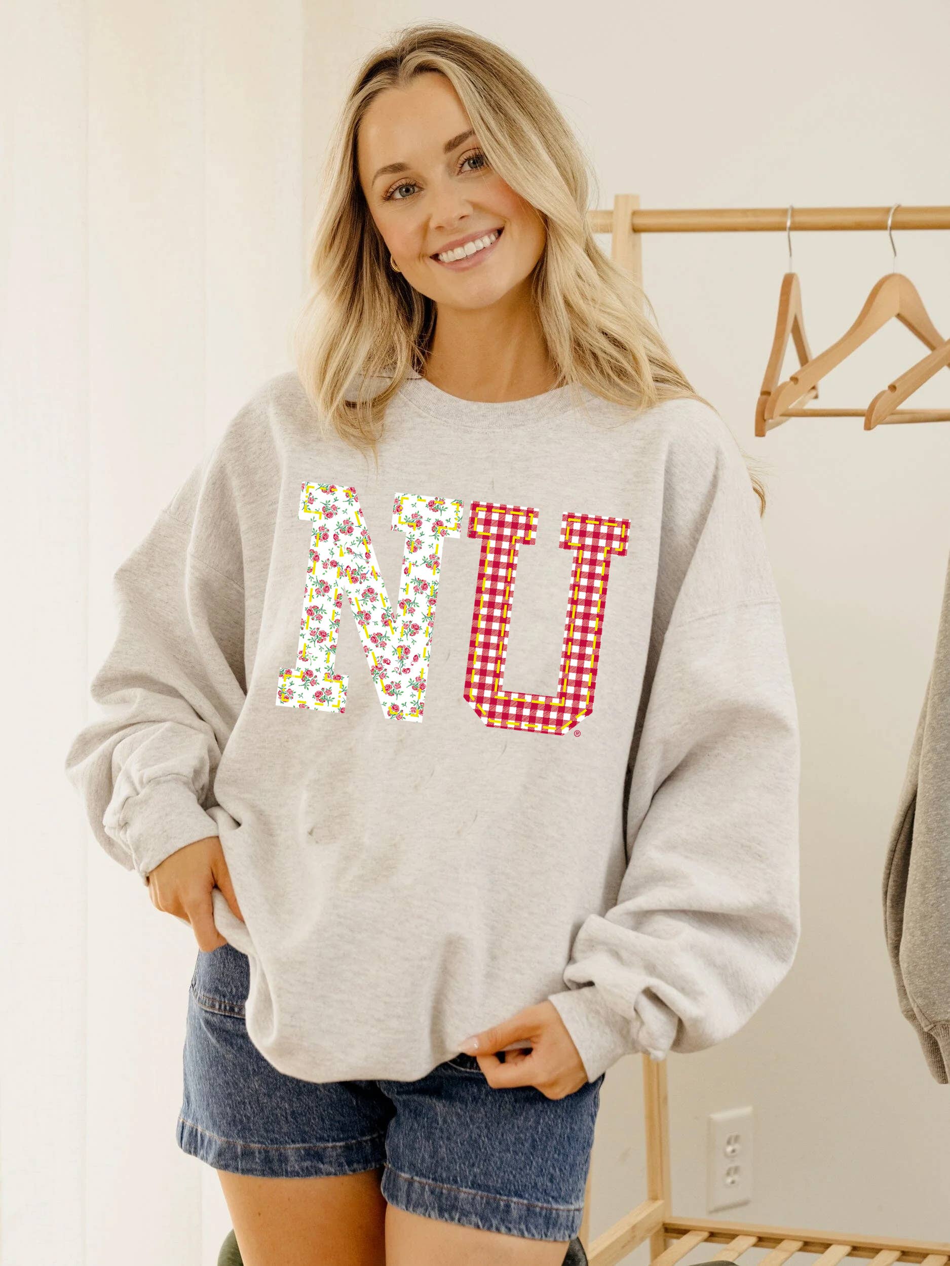 Nebraska Quilted Puff Ink Ash Gray Thrifted Sweatshirt T-Shirts, Hoodie | PodTeesHub.com