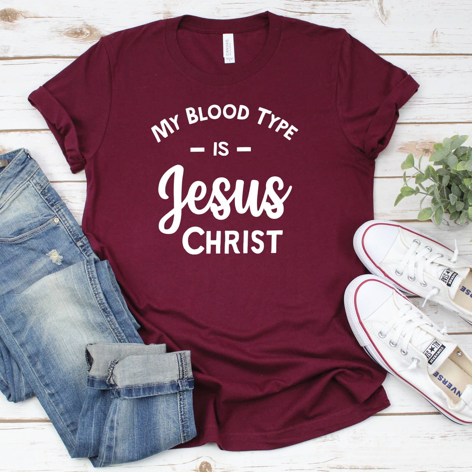 My Blood Type Is Jesus Christ T-Shirt Hoodie, Sweatshirt | PodTeesHub.com