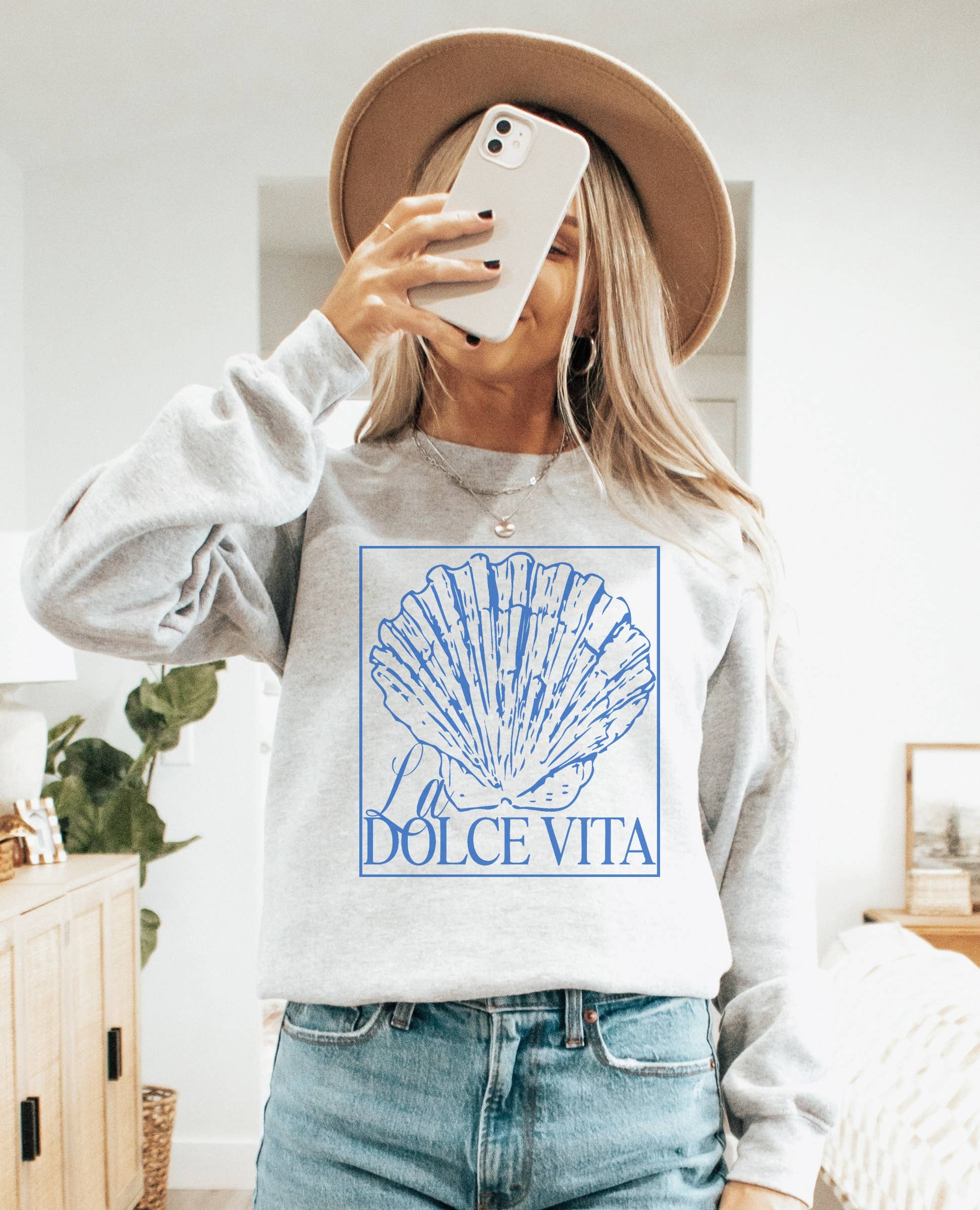 La Dolce Vita Crew Neck Sweatshirt T-Shirts, Hoodie | PodTeesHub.com