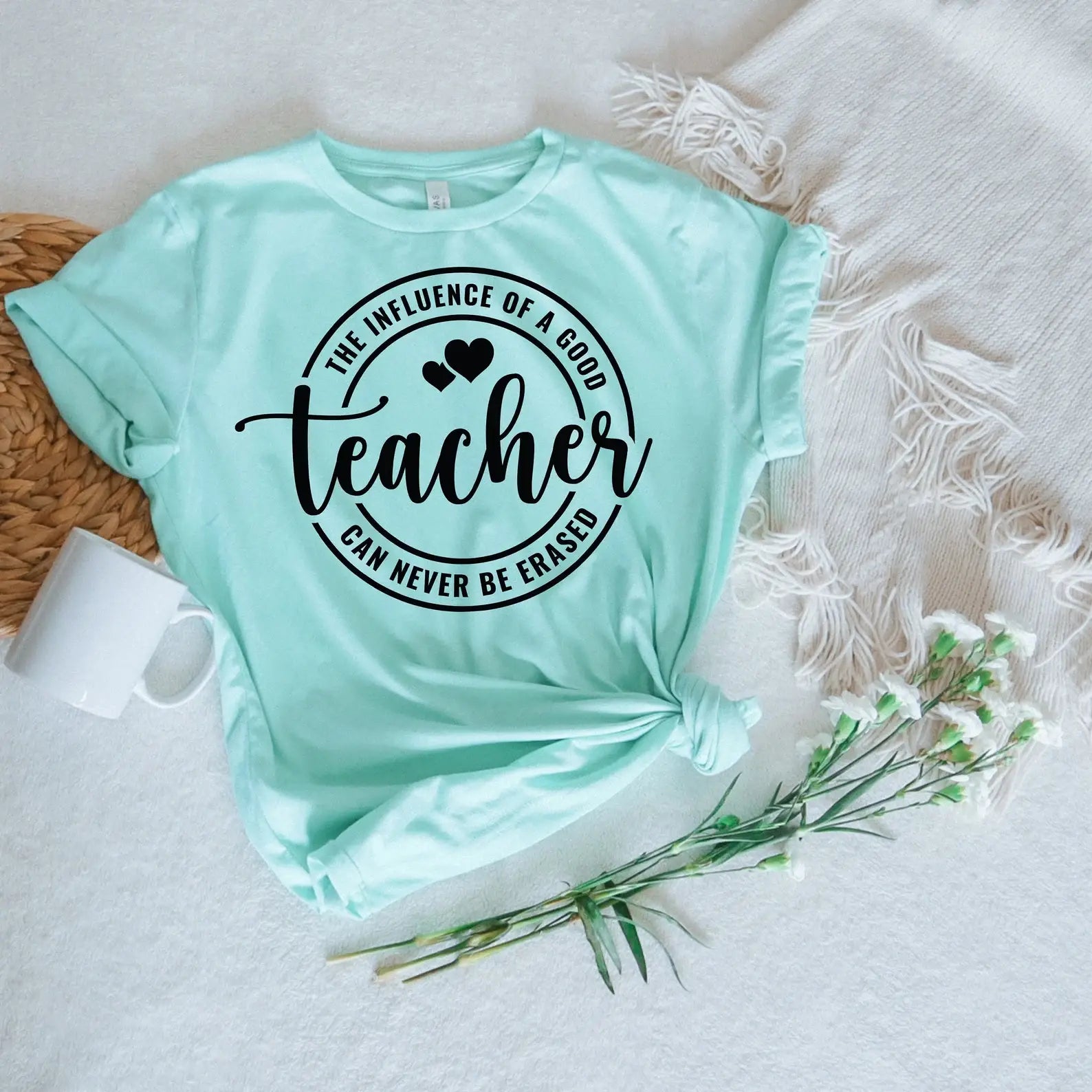 The Influence of A Good Teacher Can Never Be Erased T-Shirt Hoodie, Sweatshirt | PodTeesHub.com