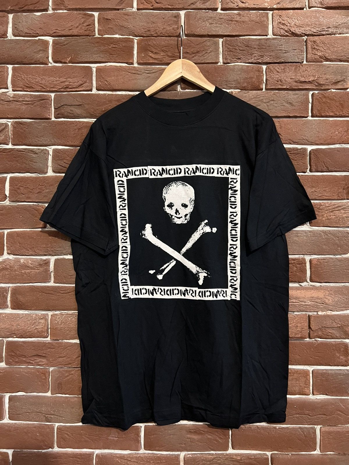 Band Tees Vintage 90s Rancid Skulls Punk Band T Shirt L Grail Hype Hoodie, Sweatshirt | PodTeesHub.com