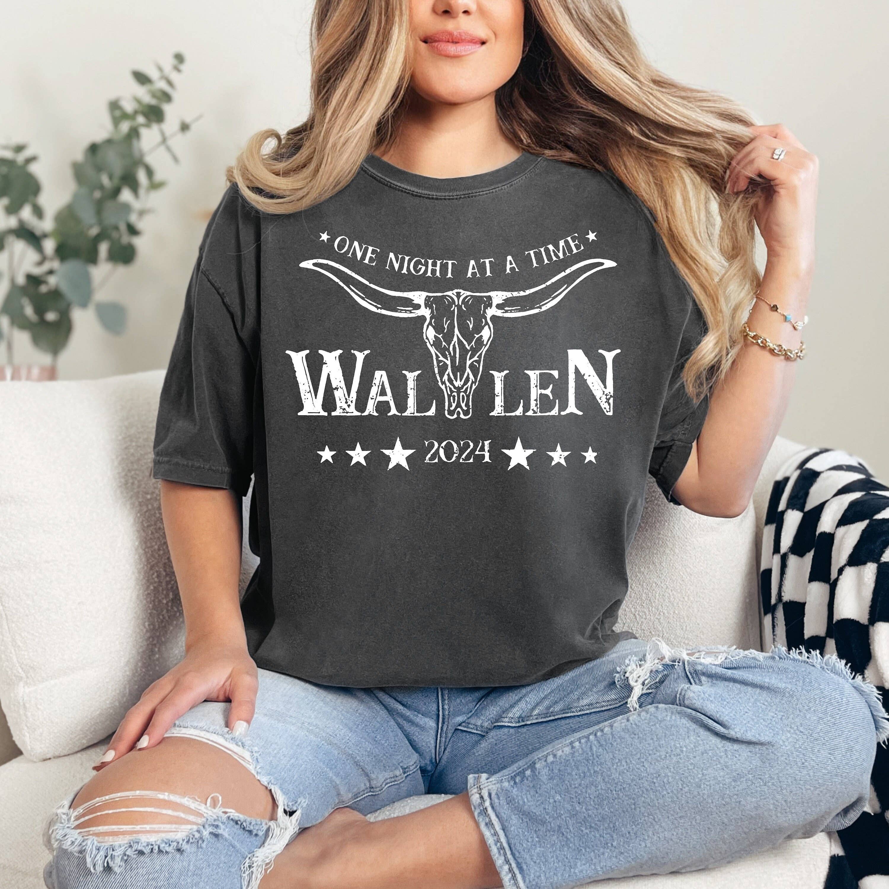 Wallen 2024 Tour T-Shirt - One Night At A Time Concert Tee Hoodie, Sweatshirt | PodTeesHub.com