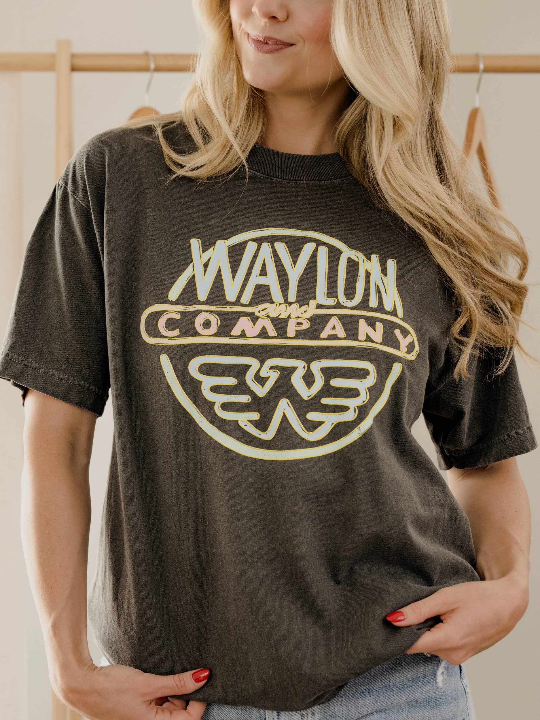 Waylon Jennings Logo Puff Smoke Hi-Dive Graphic Tee Hoodie, Sweatshirt | PodTeesHub.com