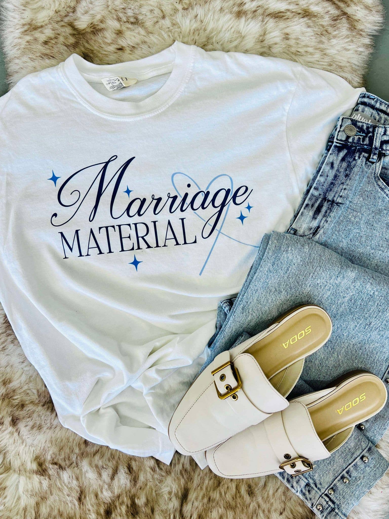 Marriage Material Bride Wedding Dtf Tee Hoodie, Sweatshirt | PodTeesHub.com