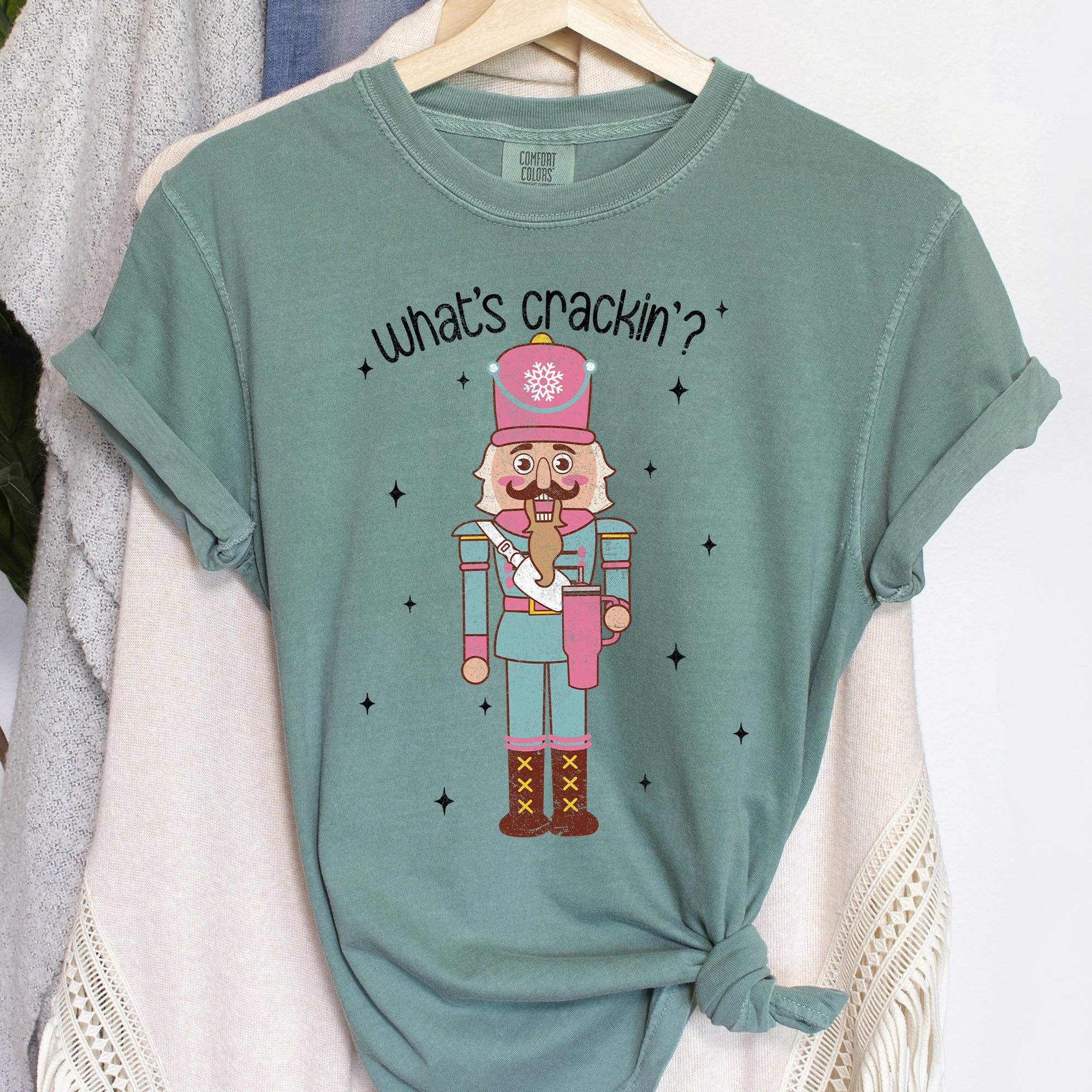 What_s Crackin, Nutcracker, Christmas - Black Text, Tshirt Hoodie, Sweatshirt | PodTeesHub.com