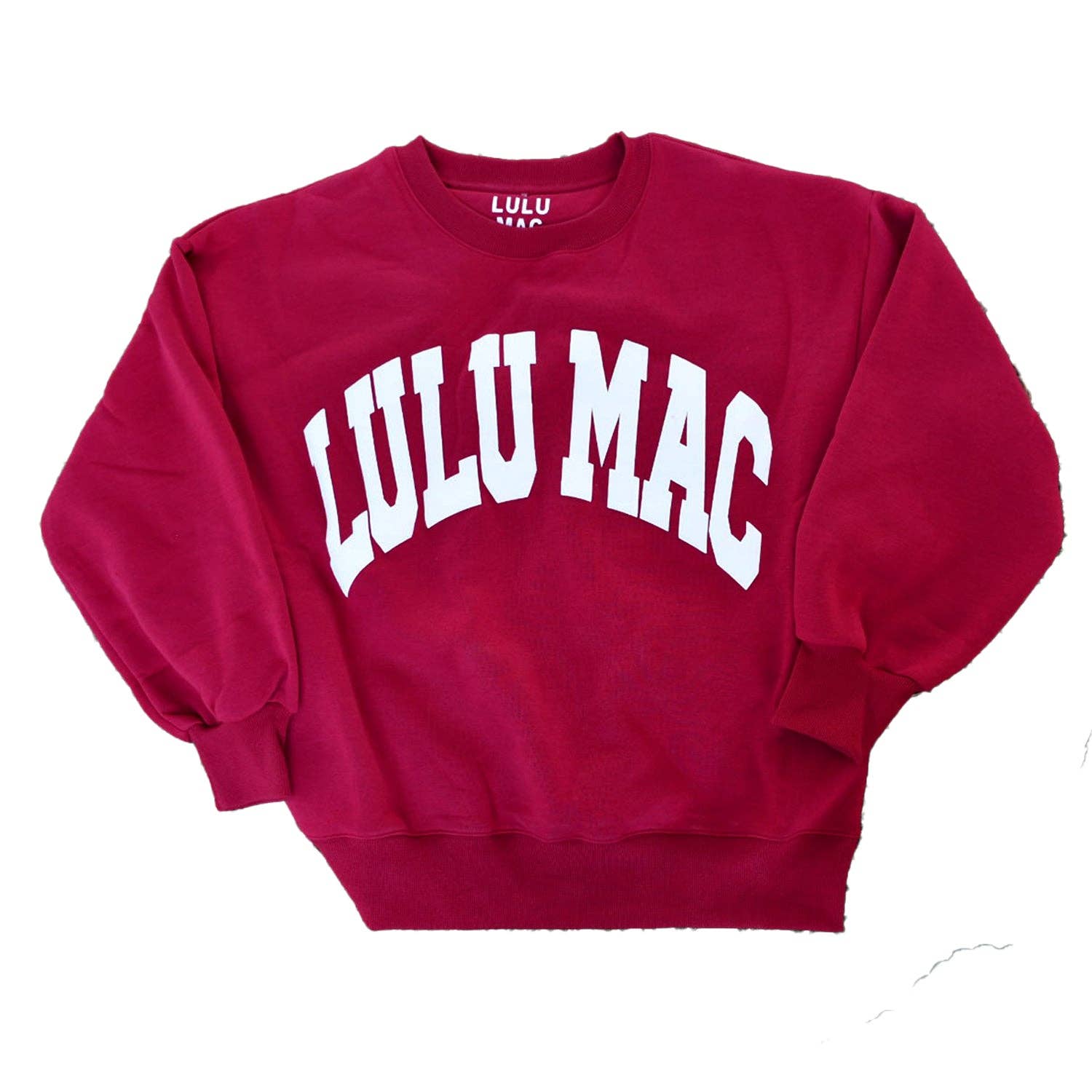 Lulu Mac Sweatshirt Cardinal/White - Puff T-Shirts, Hoodie | PodTeesHub.com