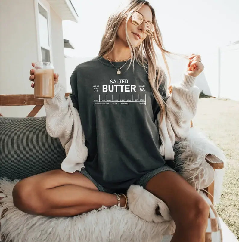Salted Butter T-Shirt Hoodie, Sweatshirt | PodTeesHub.com