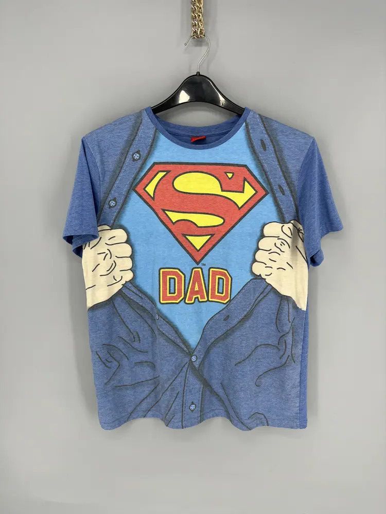 Vintage Superman Dad Tshirt Dc Comic Size M Humor Tshirt Hoodie, Sweatshirt | PodTeesHub.com
