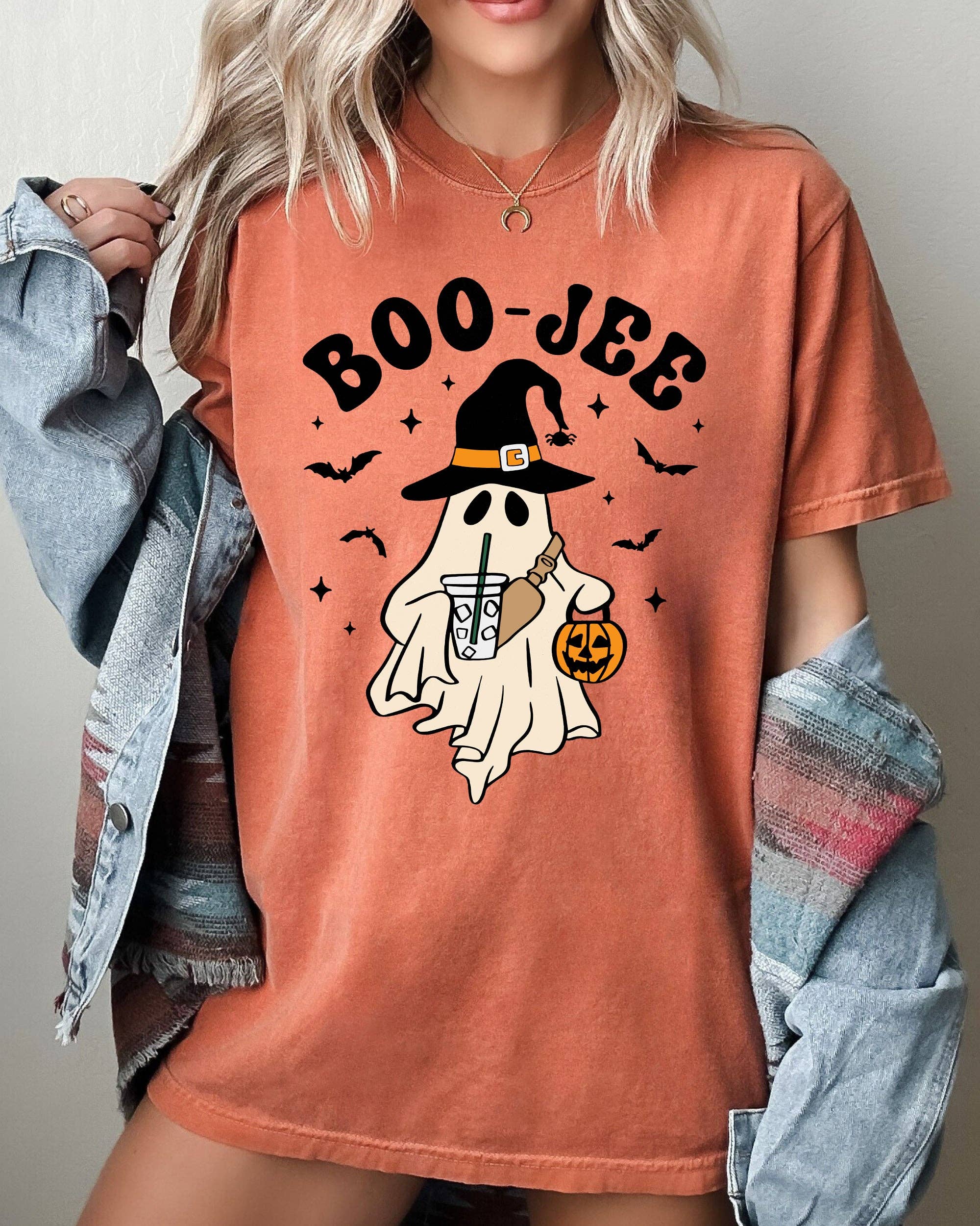 Boo-Jee, Cowboy Ghost, Western, Skeleton, Halloween T-Shirt Hoodie, Sweatshirt | PodTeesHub.com