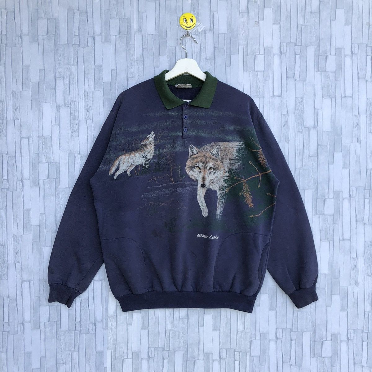 Vintage Wolf Fullprint Jumper T-Shirts, Hoodie, Sweatshirt