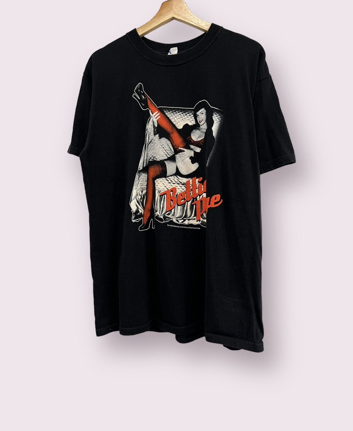 Rap Tees X Vintage Vintage 2006 Bettie Page Stripper T Shirt Hoodie, Sweatshirt | PodTeesHub.com