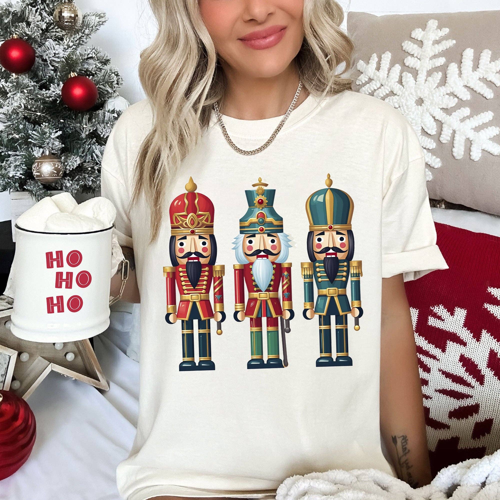 Retro Nutcrackers, Classic, Colorful Christmas, Tshirt Hoodie, Sweatshirt | PodTeesHub.com