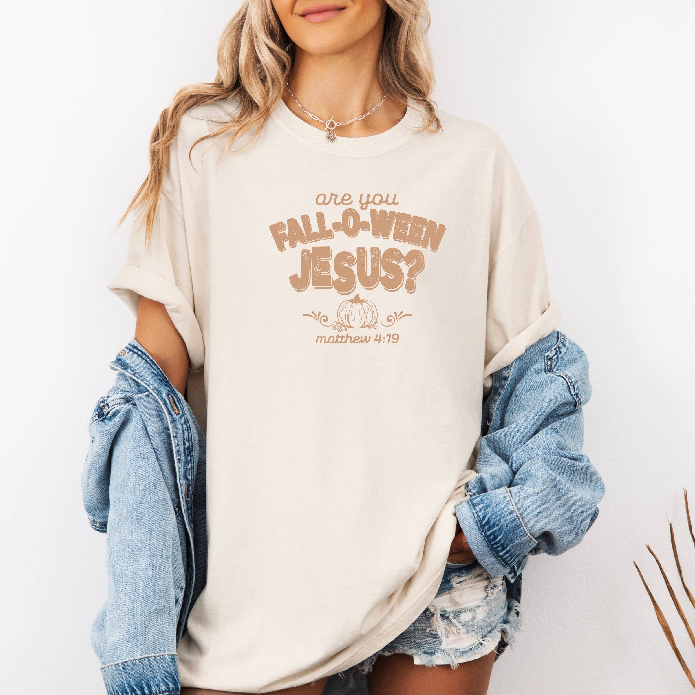 Are You Fall-O-Ween Jesus Fall Graphic Tee - Christian Tee Hoodie, Sweatshirt | PodTeesHub.com