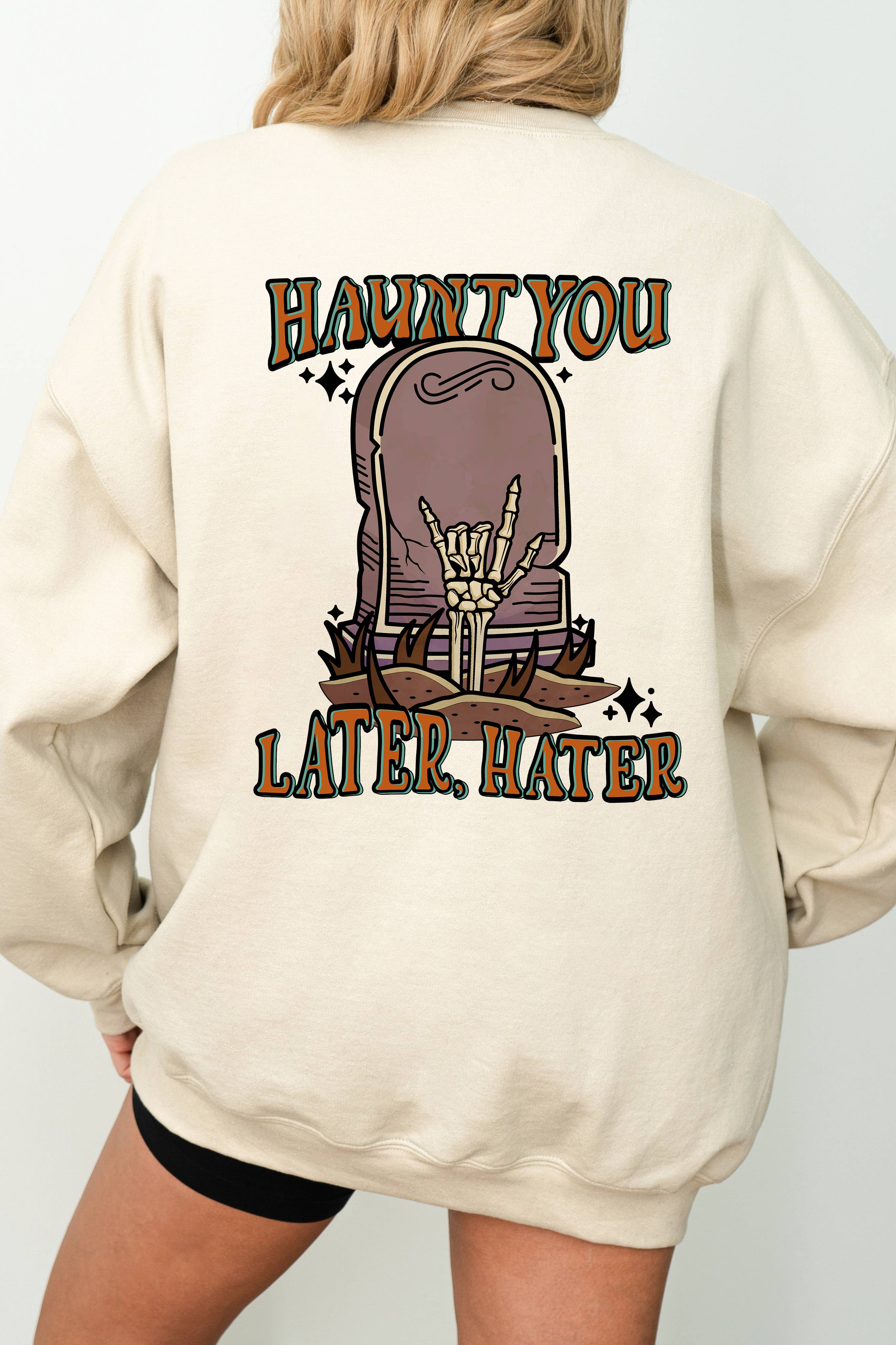Haunt You Later Graphic Sweater T-Shirts, Hoodie, Sweatshirt | PodTeesHub.com