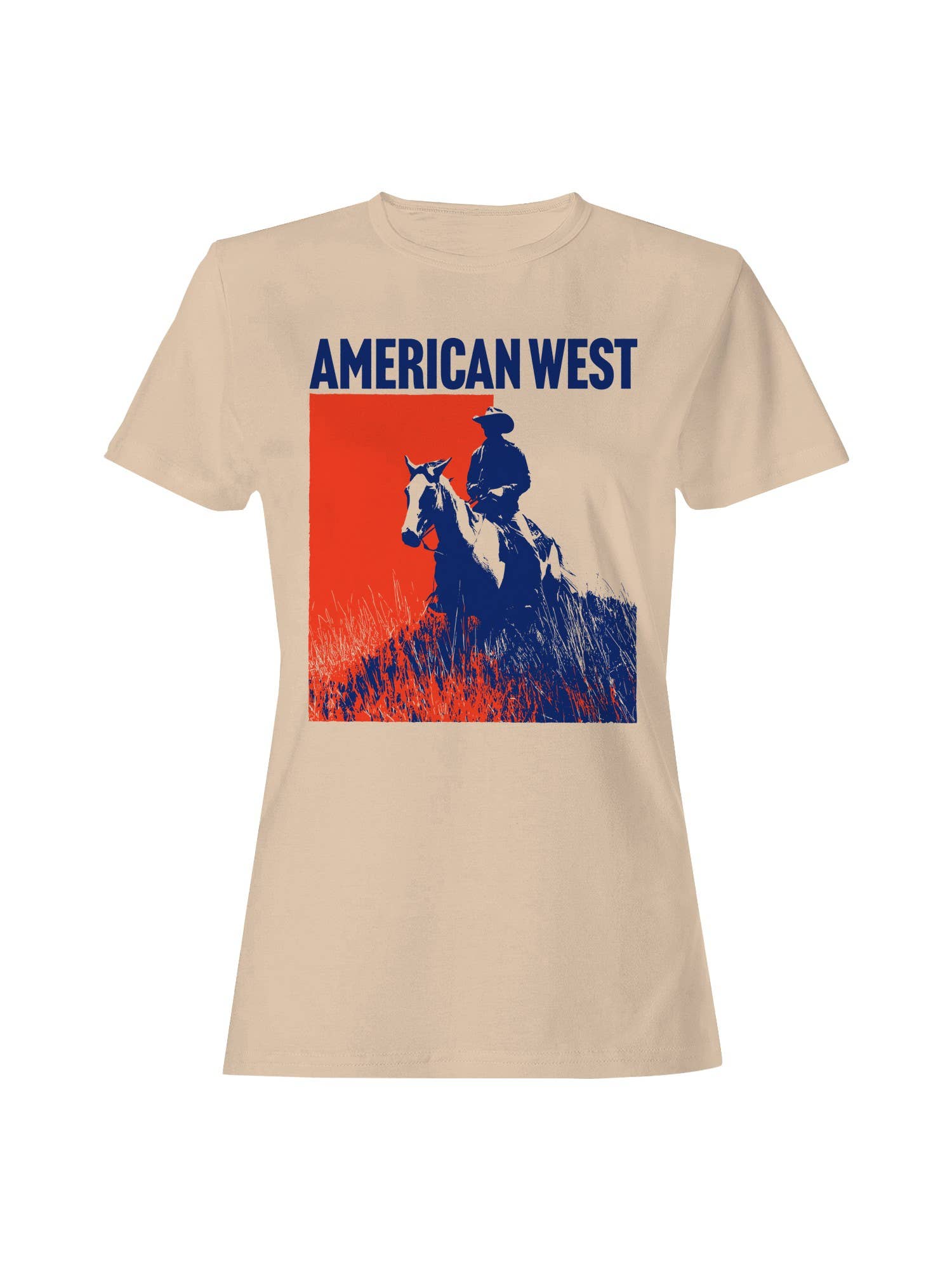 American West Cowboy Silhouette Women's T-Shirt Hoodie, Sweatshirt | PodTeesHub.com