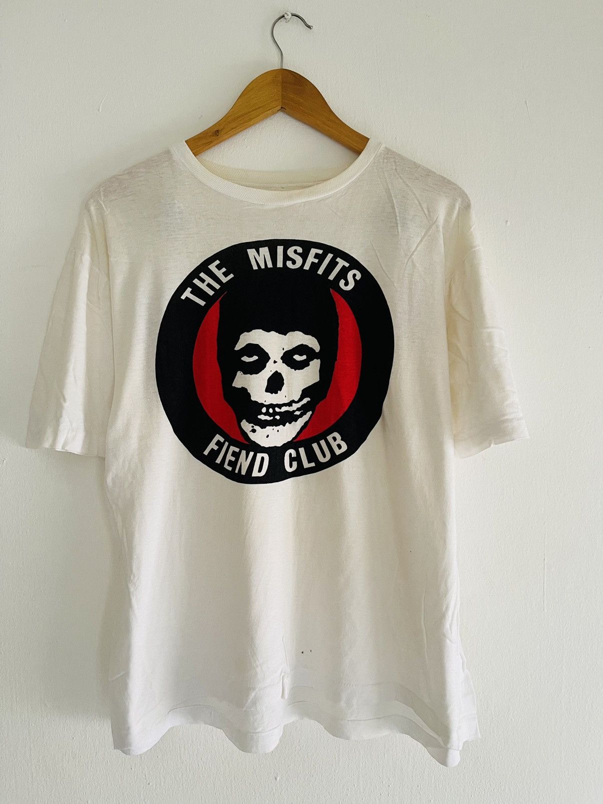 Vintage 80 S The Misfits Fiend Club Horror Punk Music W1 T-Shirts, Hoodie, Sweatshirt | PodTeesHub.com