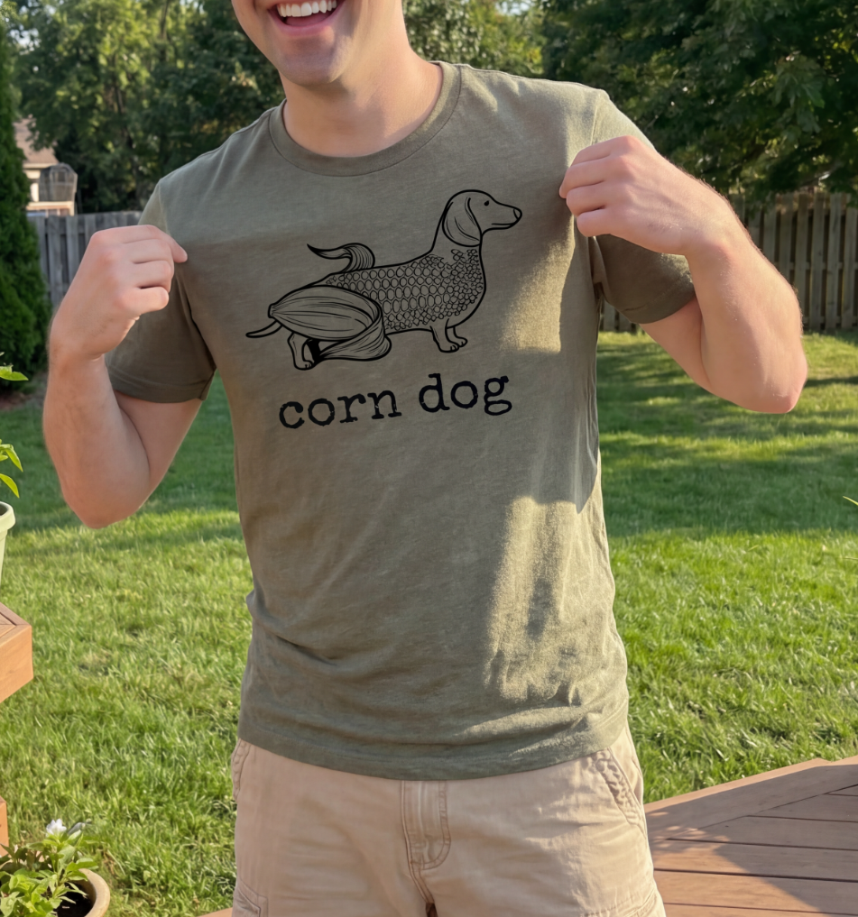 Corn Dog Weiner Dog Dachshund T-Shirt Hoodie, Sweatshirt | PodTeesHub.com