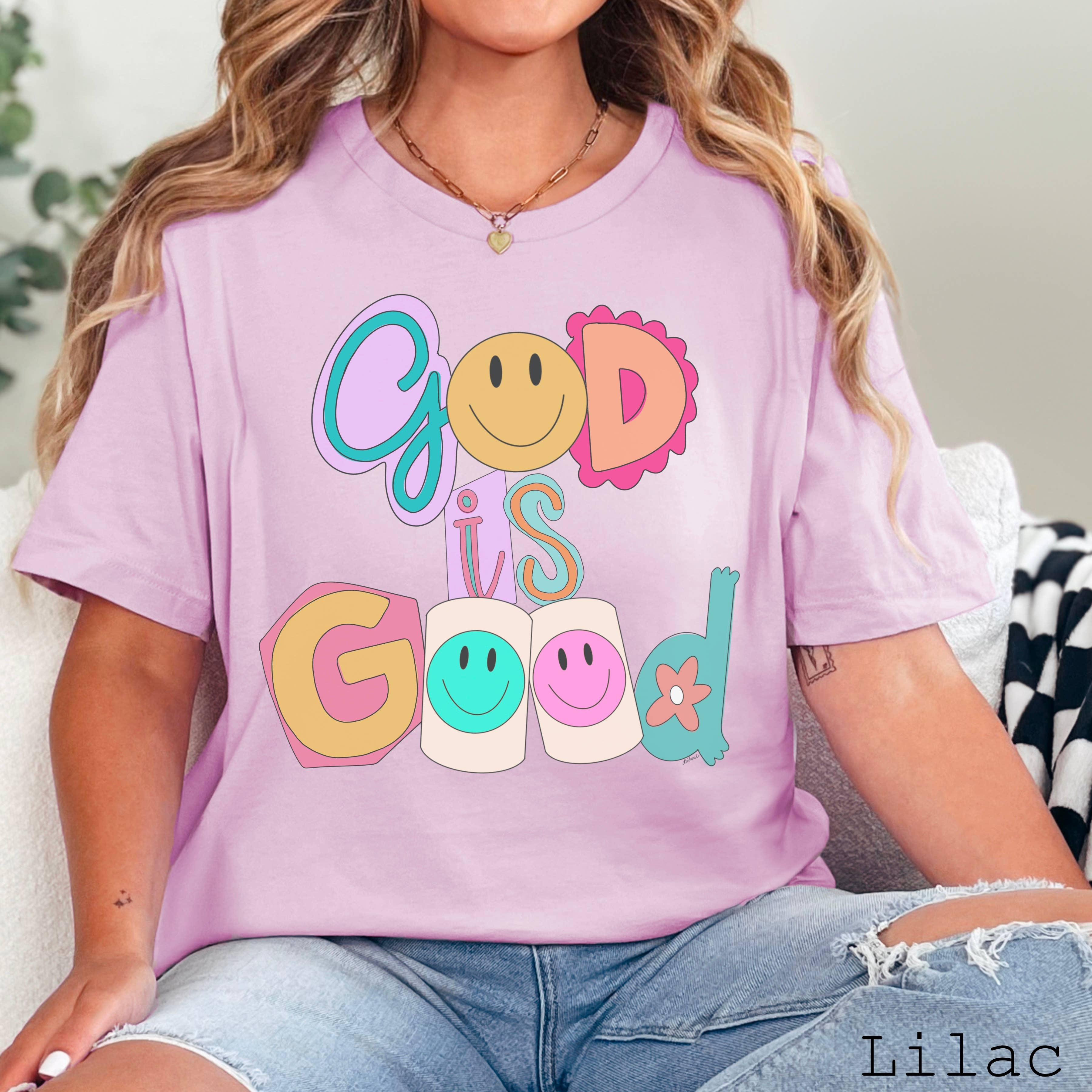 God Is Good  Graphic Shirt | Bella Canvas Tee Hoodie, Sweatshirt | PodTeesHub.com