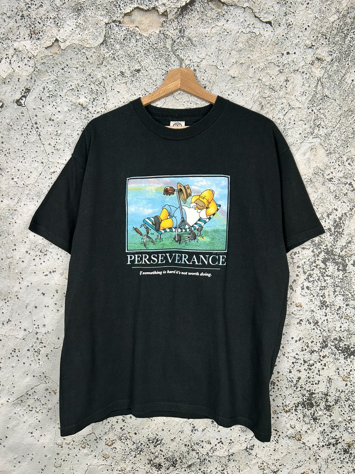 Other Vintage The Simpsons Homer Perseverance Graphic Tee 90s Hoodie, Sweatshirt | PodTeesHub.com