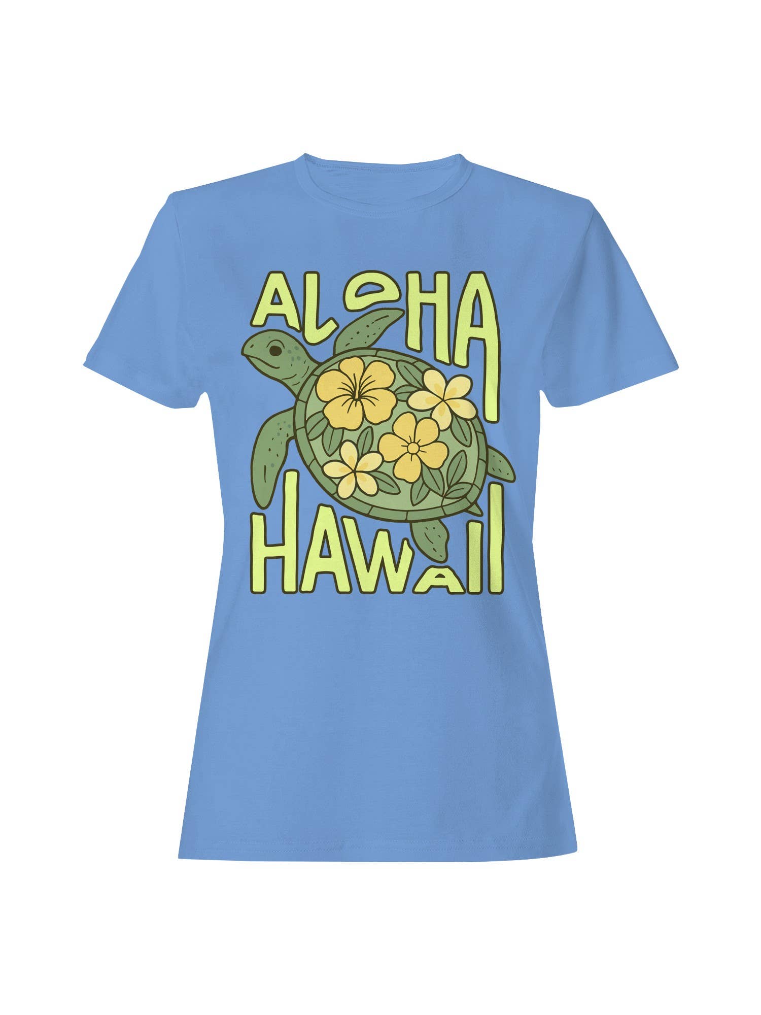 Aloha Hawaii Turtle Design Women's T-Shirt Hoodie, Sweatshirt | PodTeesHub.com